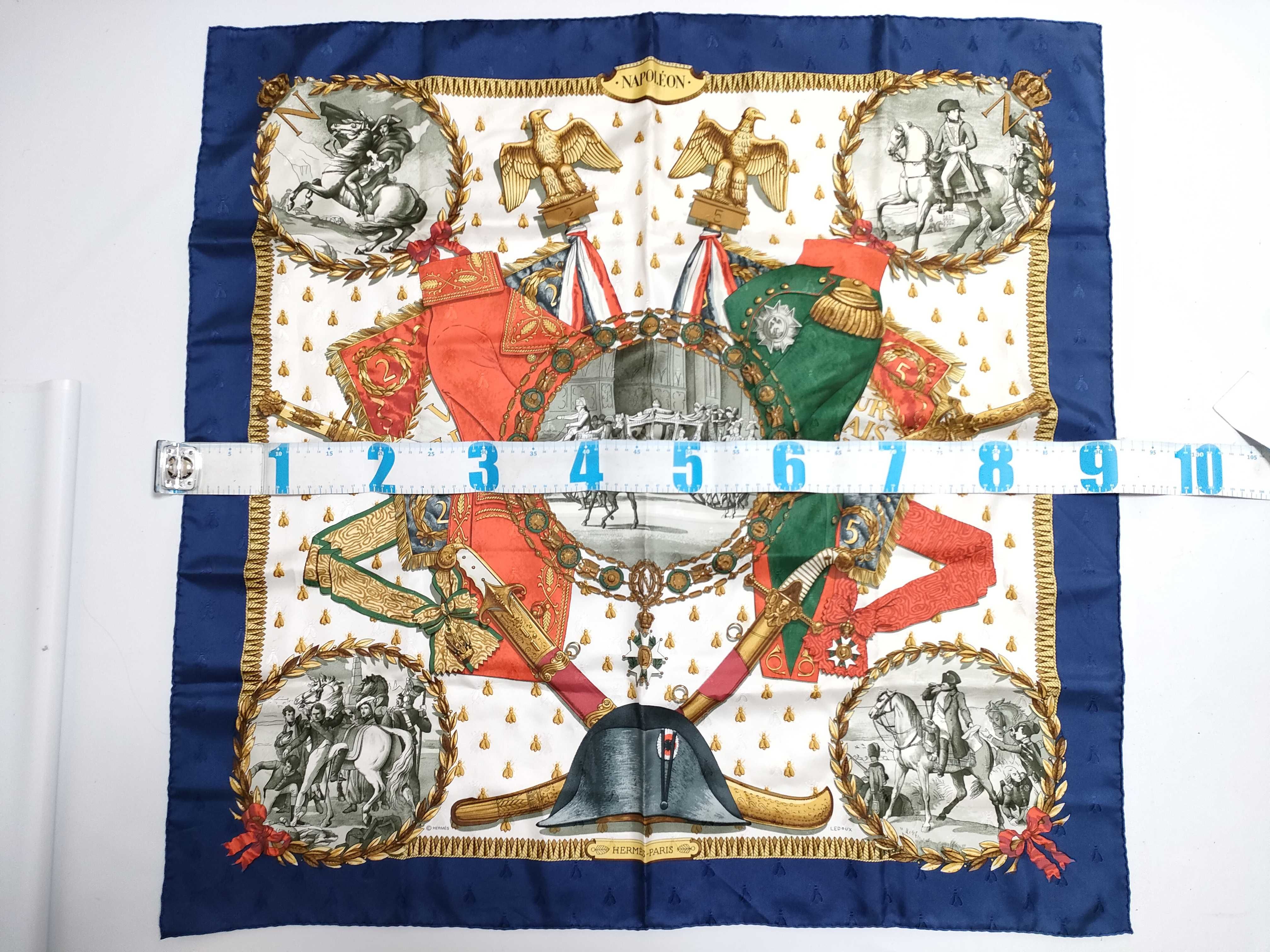 Hermes Napoleon Silk Jacquard Scarf by Philippe Ledoux