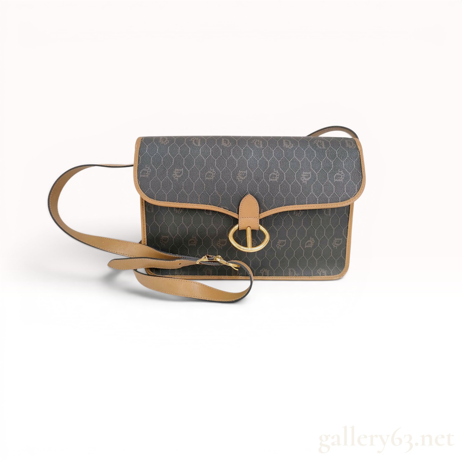 Christian Dior Honeycomb Monogram Shoulder Bag