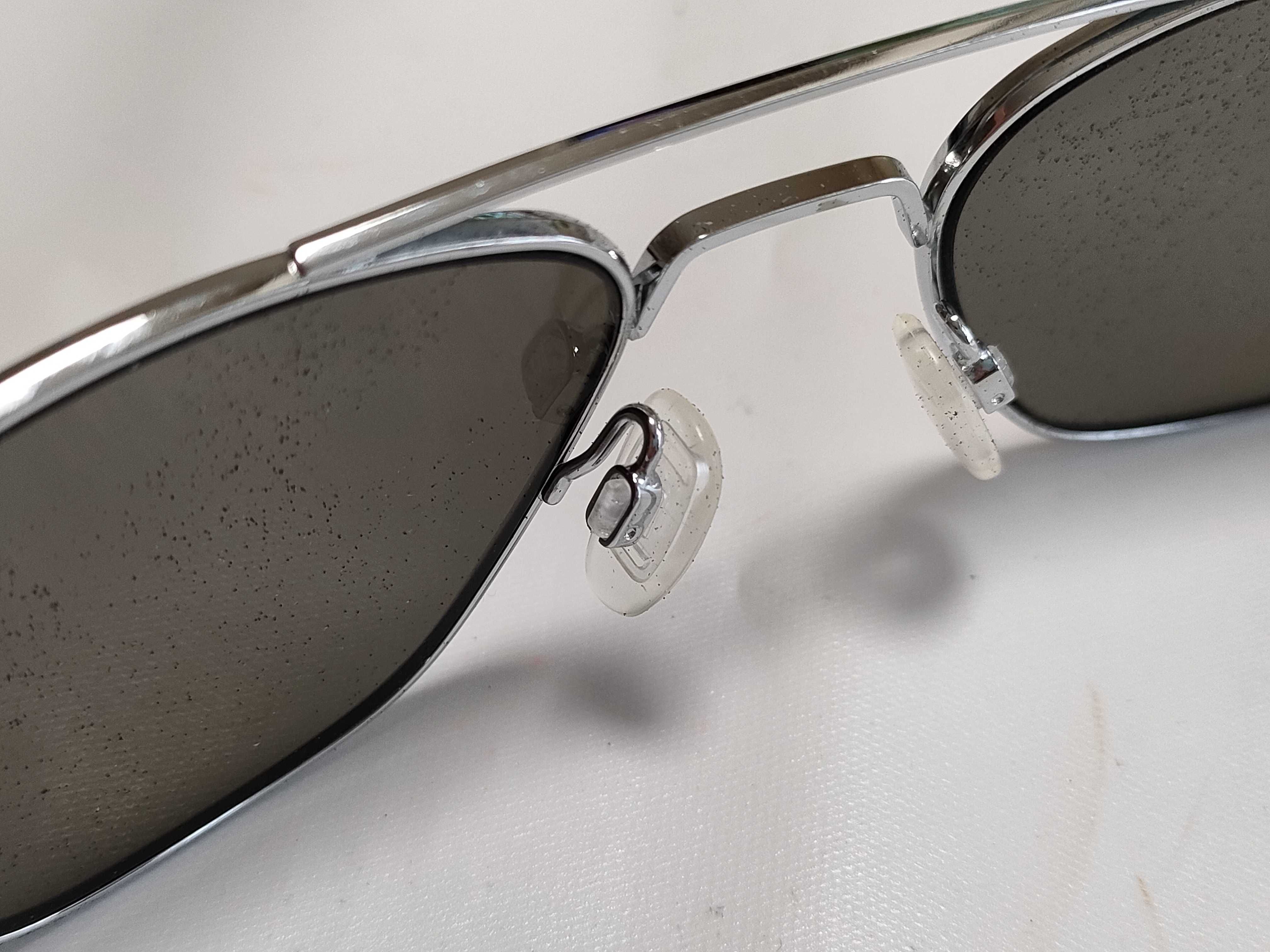 Randolph Engineering Matte Chrome Aviator Sunglasses with Case and Maintenance Kit