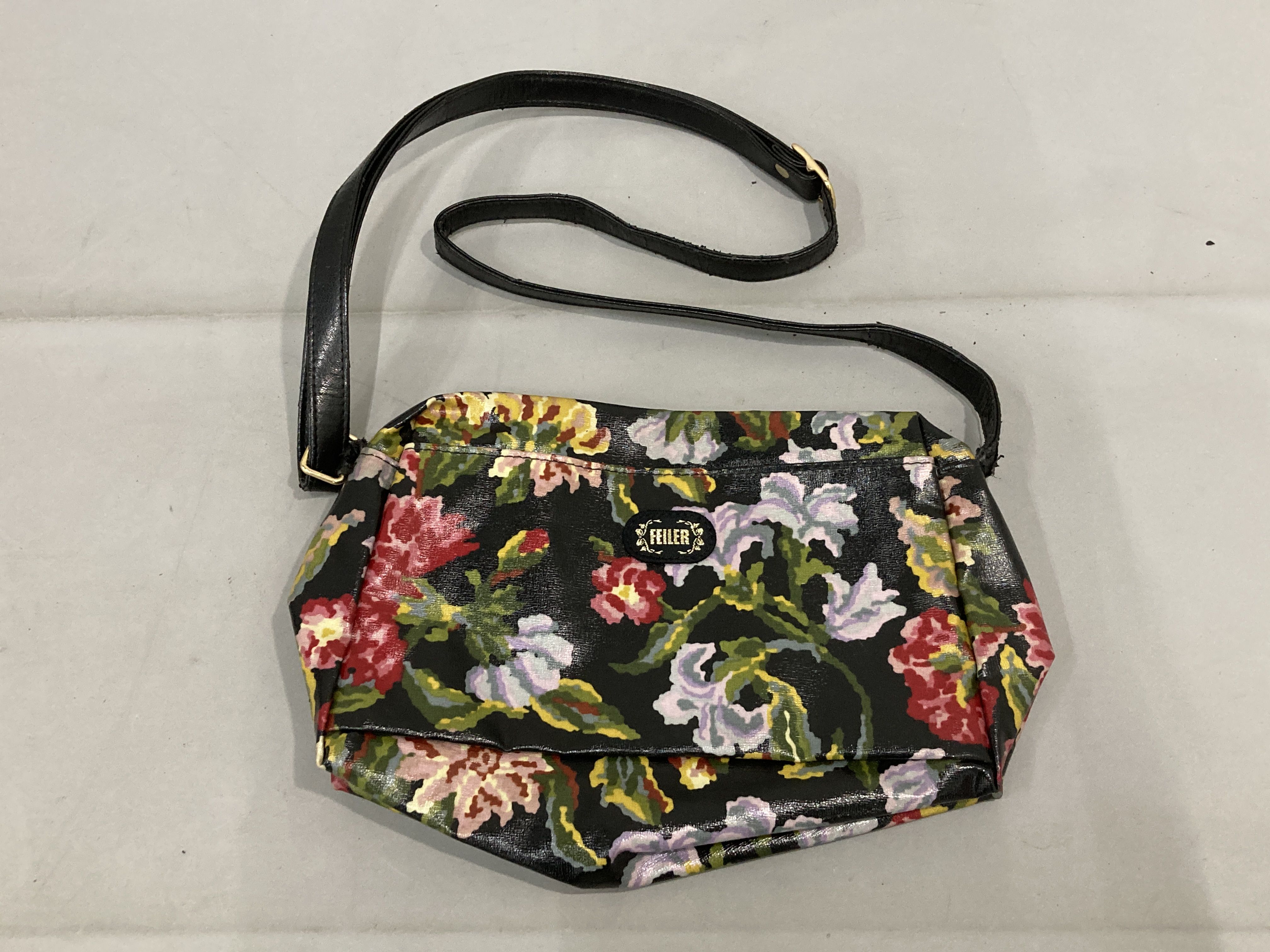 A Collection of Feiler Chenille Handbags and Accessories