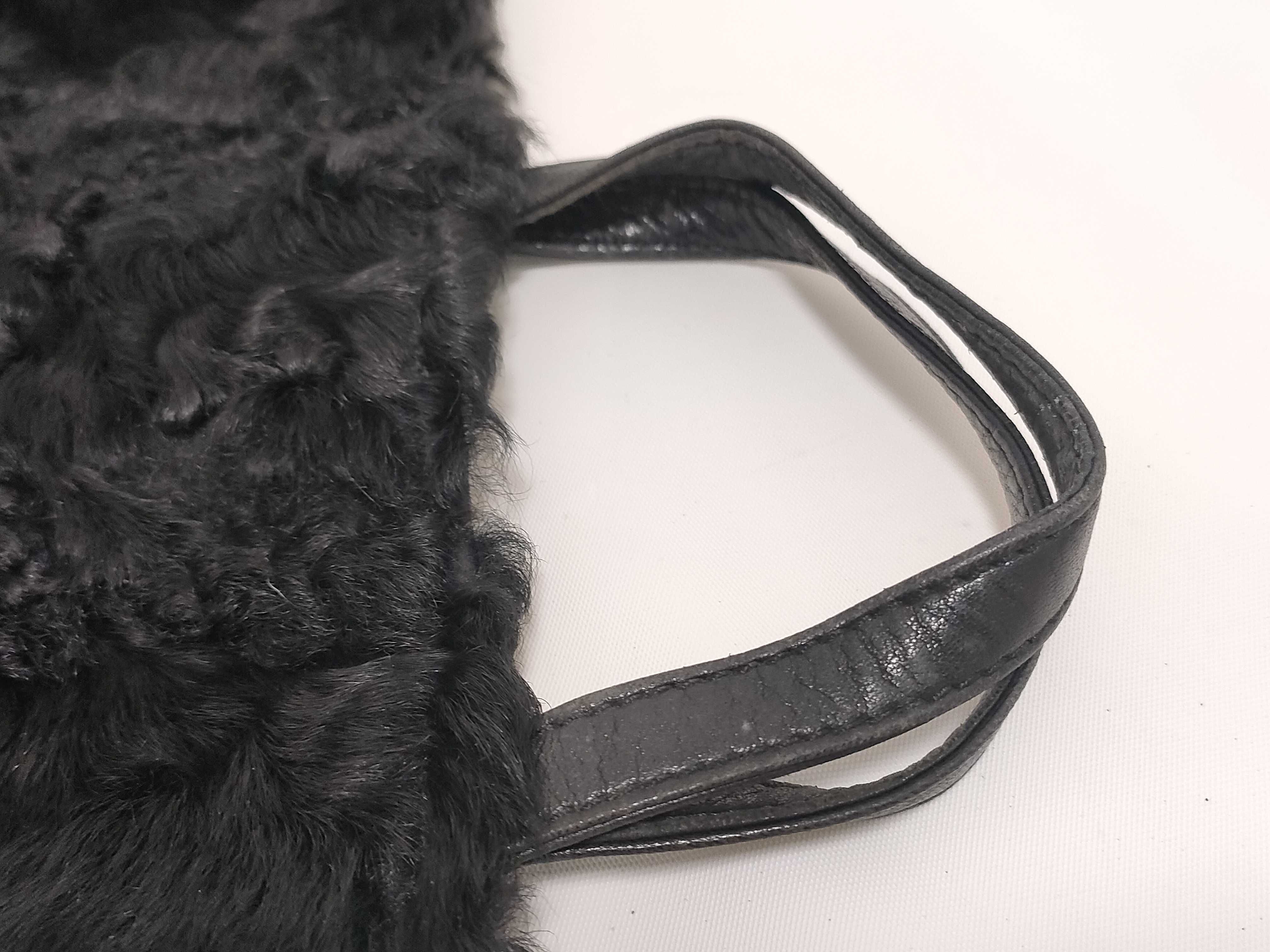 Loewe Madrid Reversible Black Shearling and Leather Tote Bag