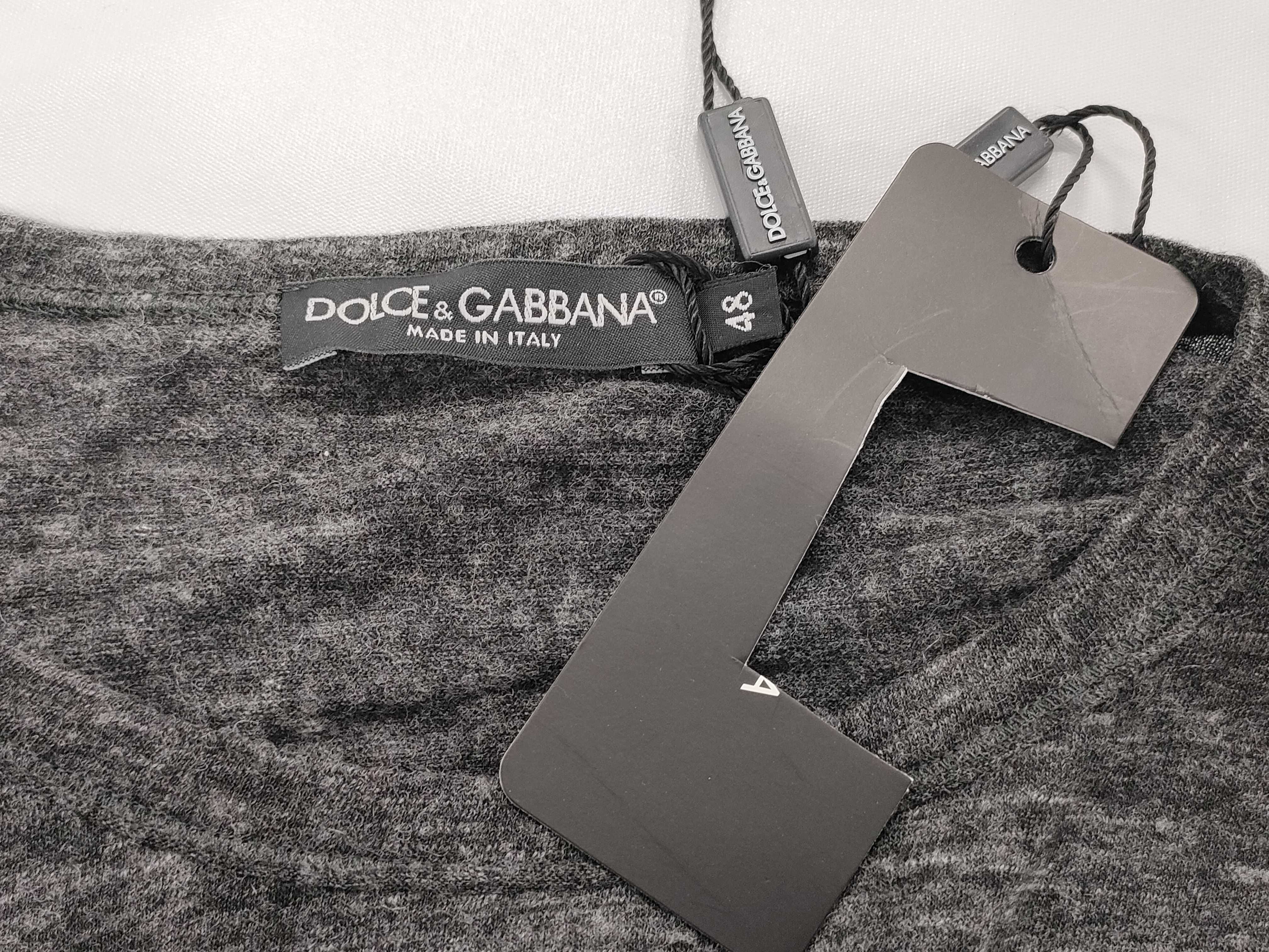 Dolce & Gabbana James Dean Graphic Long-Sleeve Knit Top, Size 48