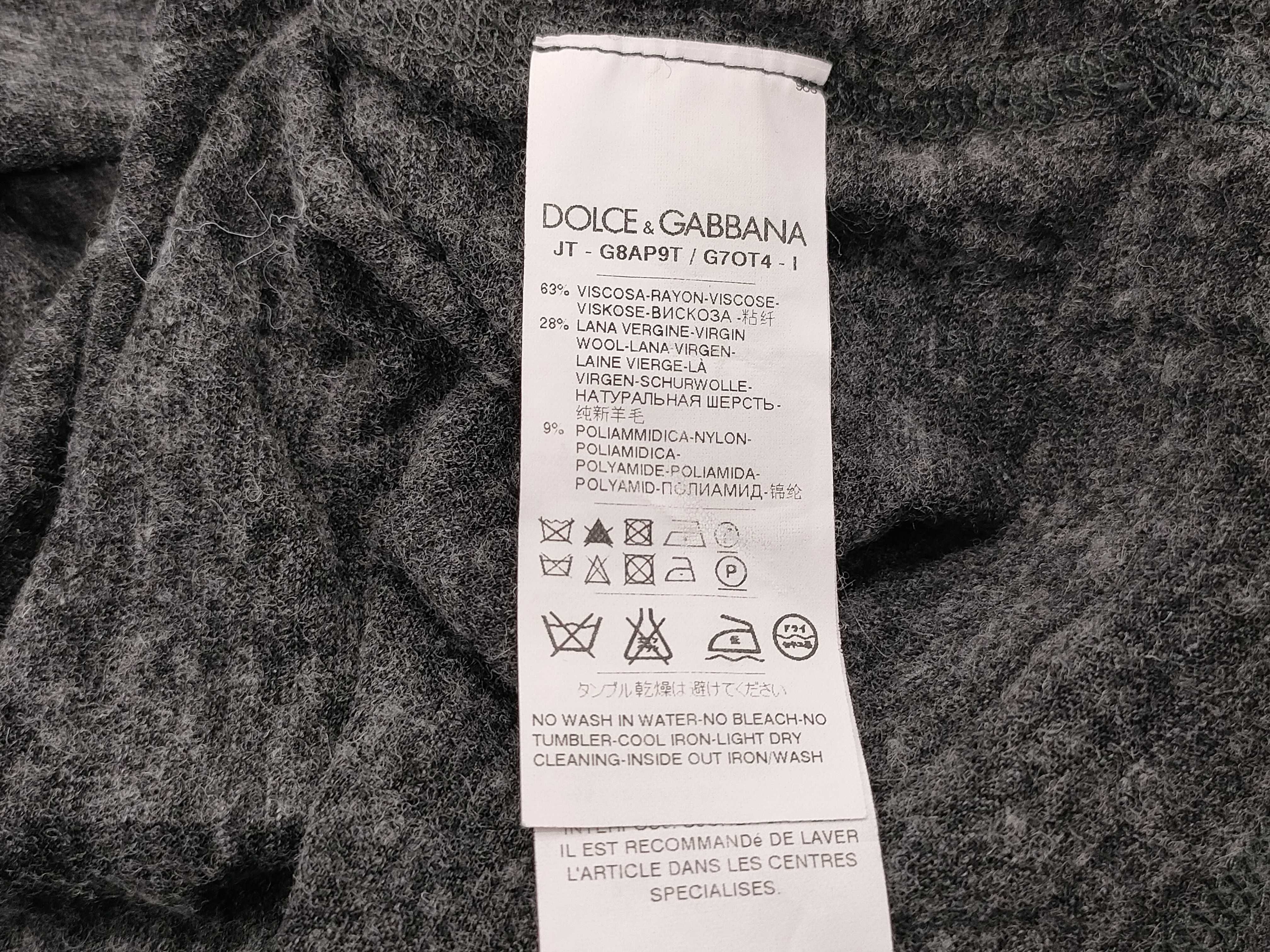 Dolce & Gabbana James Dean Graphic Long-Sleeve Knit Top, Size 48