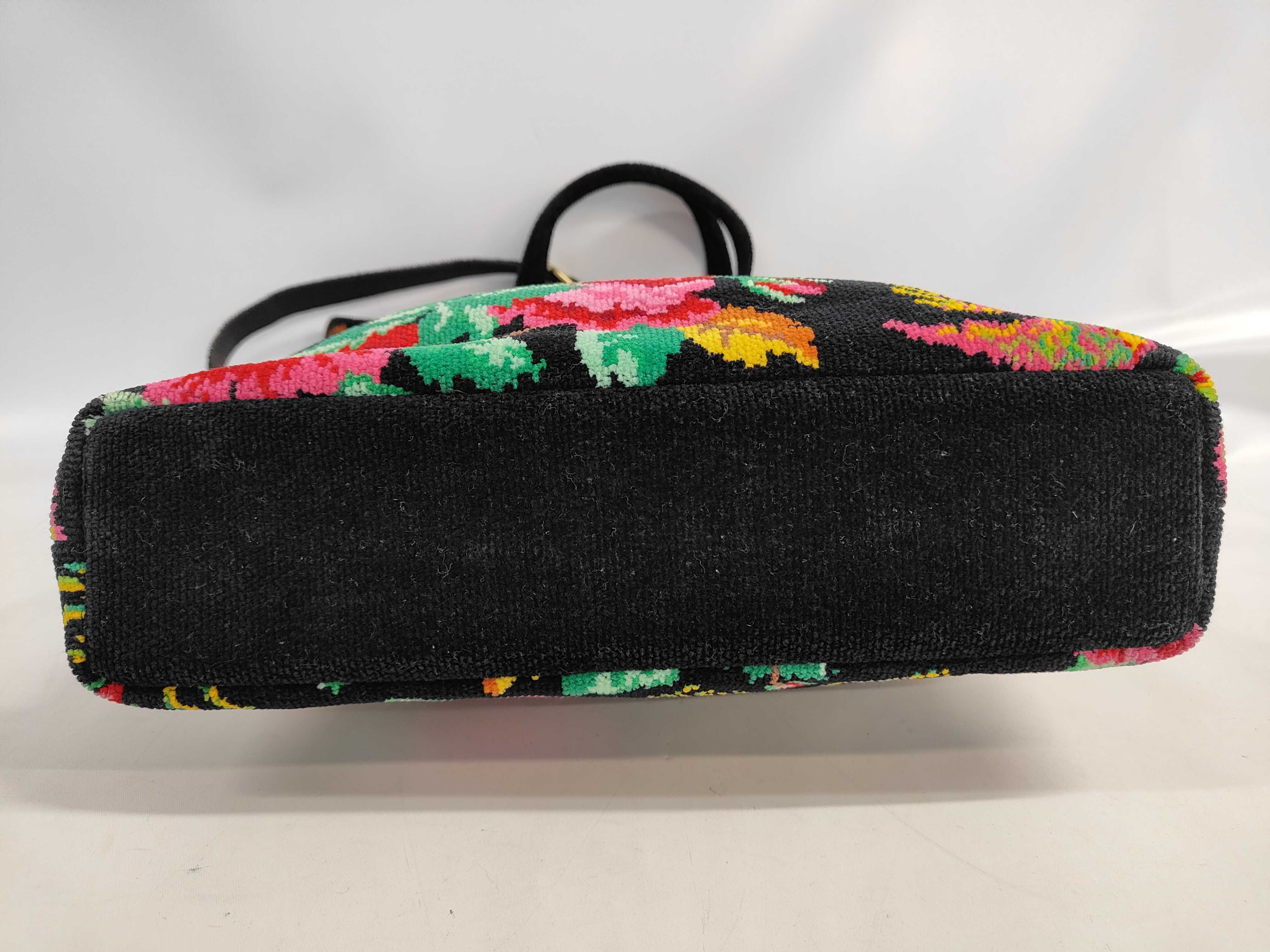 Feiler Paradis Pattern Chenille Tapestry Convertible Handbag