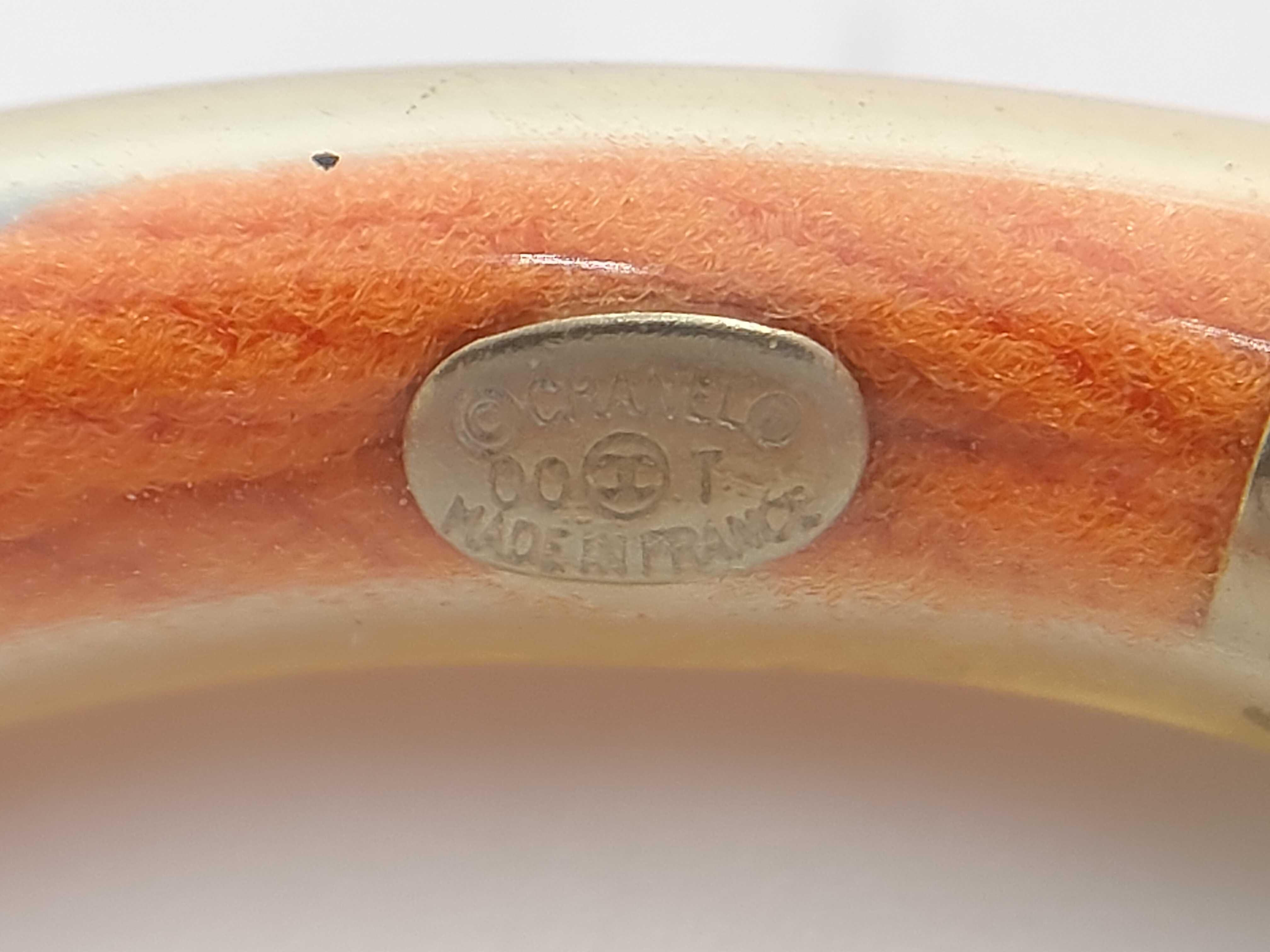 Chanel Spring 2000 Orange Vinyl Tube Bangle Bracelet