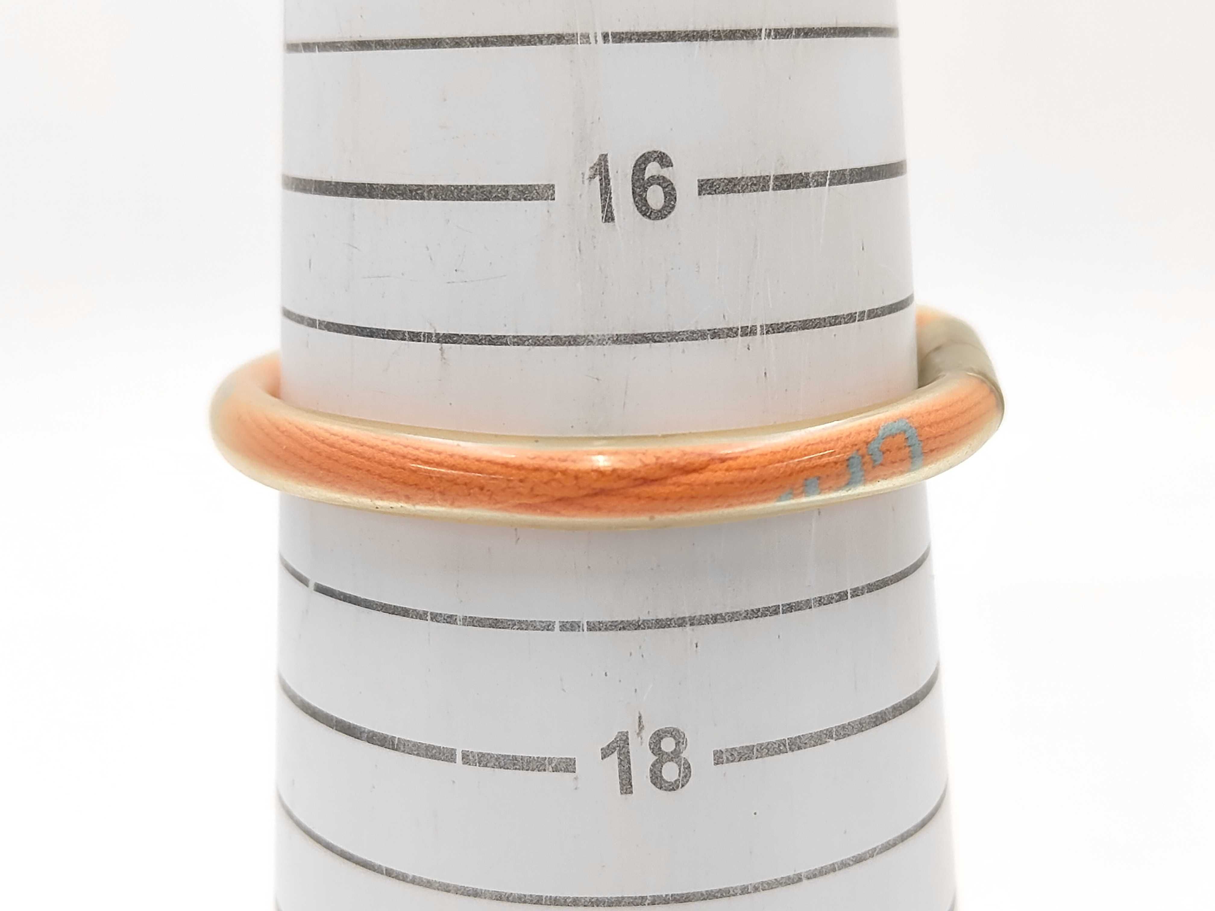 Chanel Spring 2000 Orange Vinyl Tube Bangle Bracelet