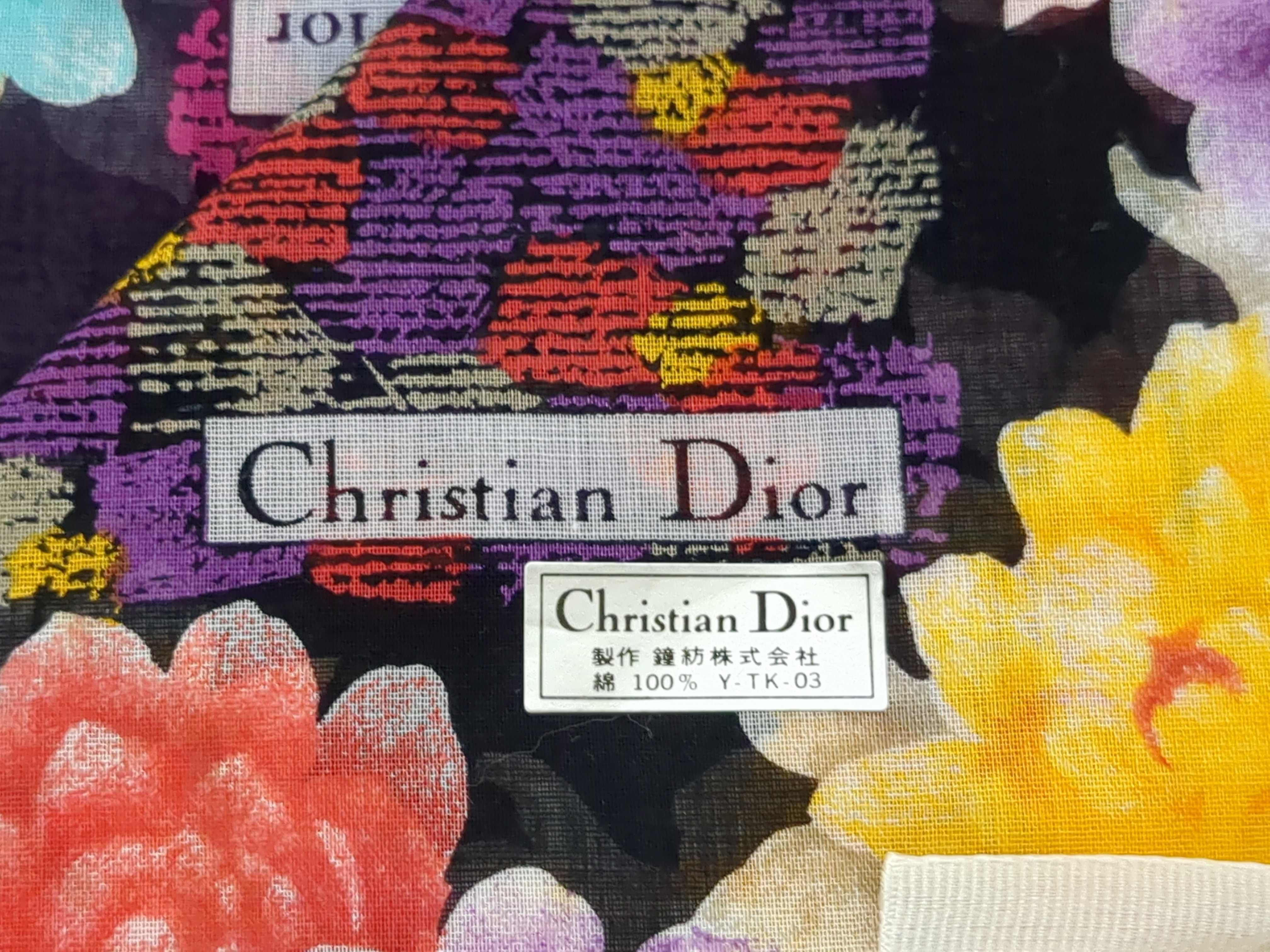 Two Designer Cotton Scarf Box Sets by Fendi and Christian Dior