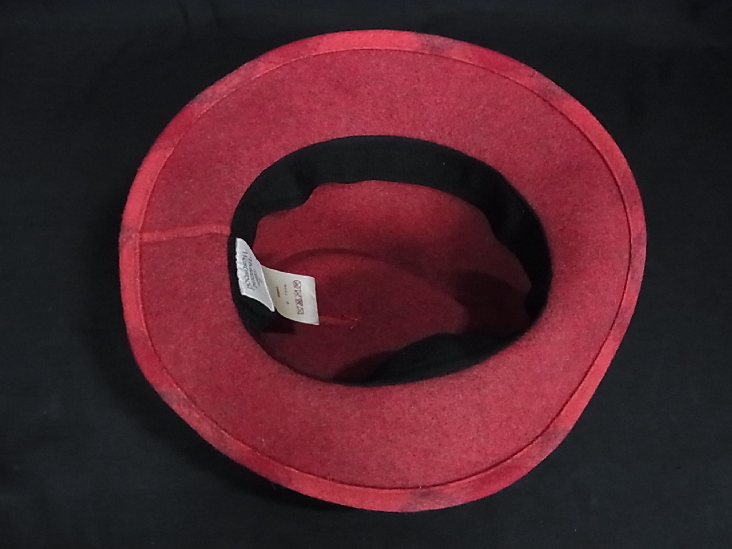 Vivienne Westwood Red Plaid Wool Fedora Hat