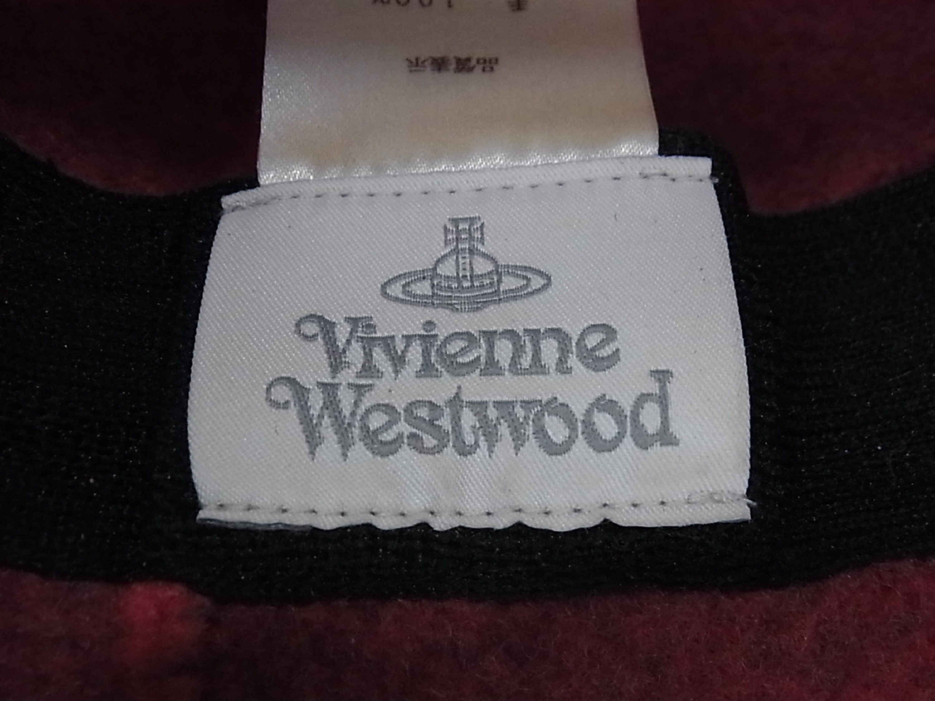 Vivienne Westwood Red Plaid Wool Fedora Hat