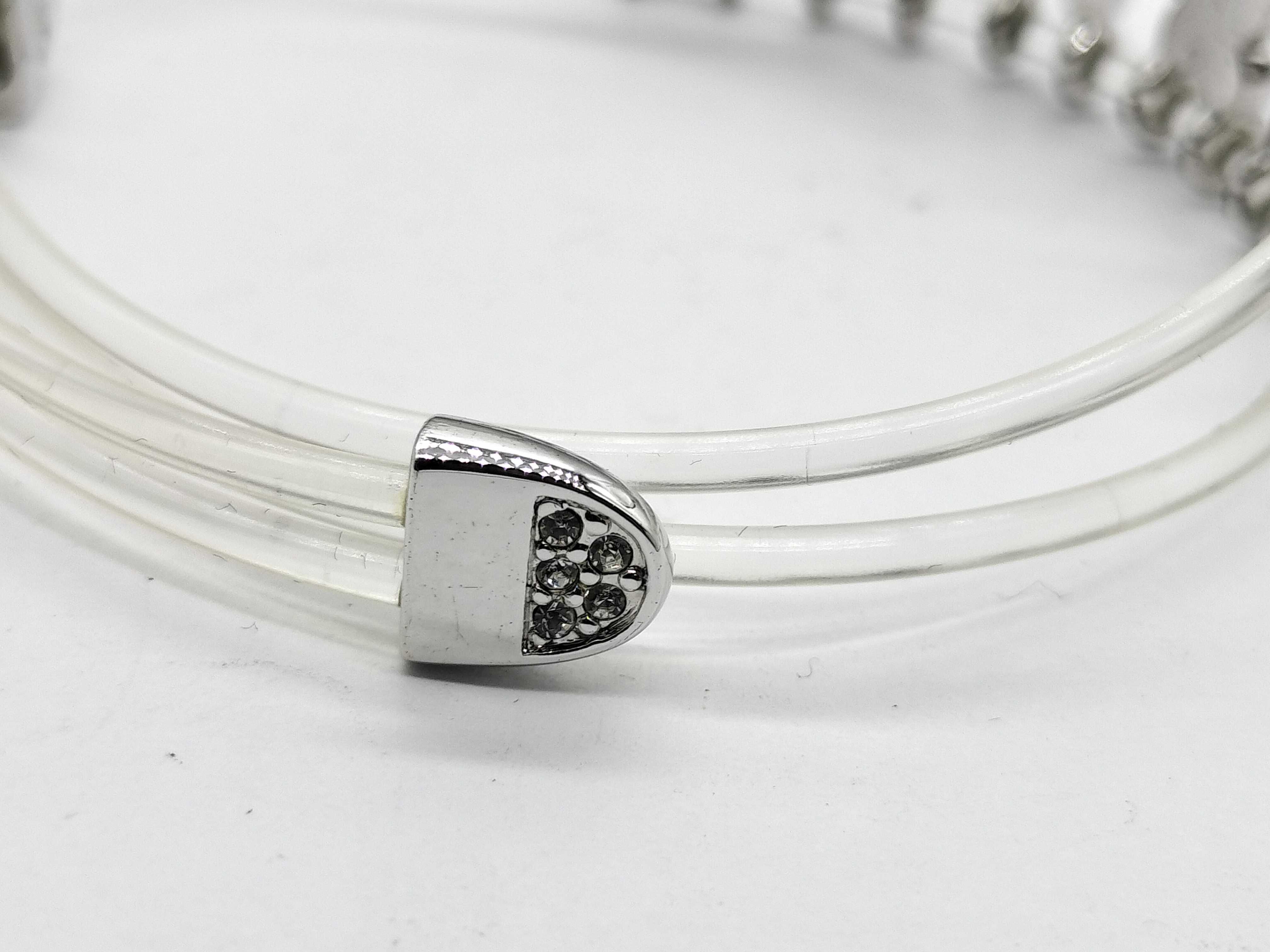 Swarovski Crystal Butterfly Triple-Strand Bypass Bracelet