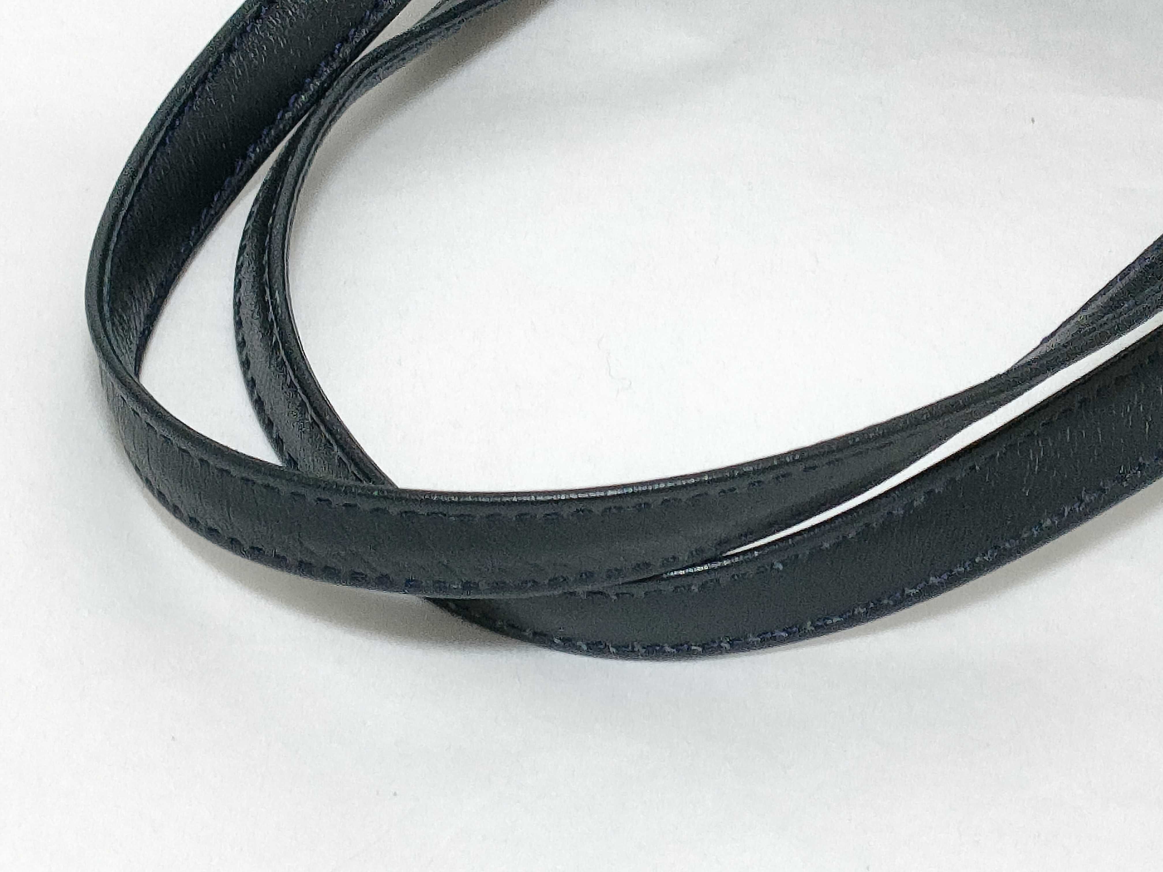 Longchamp Vintage Navy Canvas Novelty Print Shoulder Bag