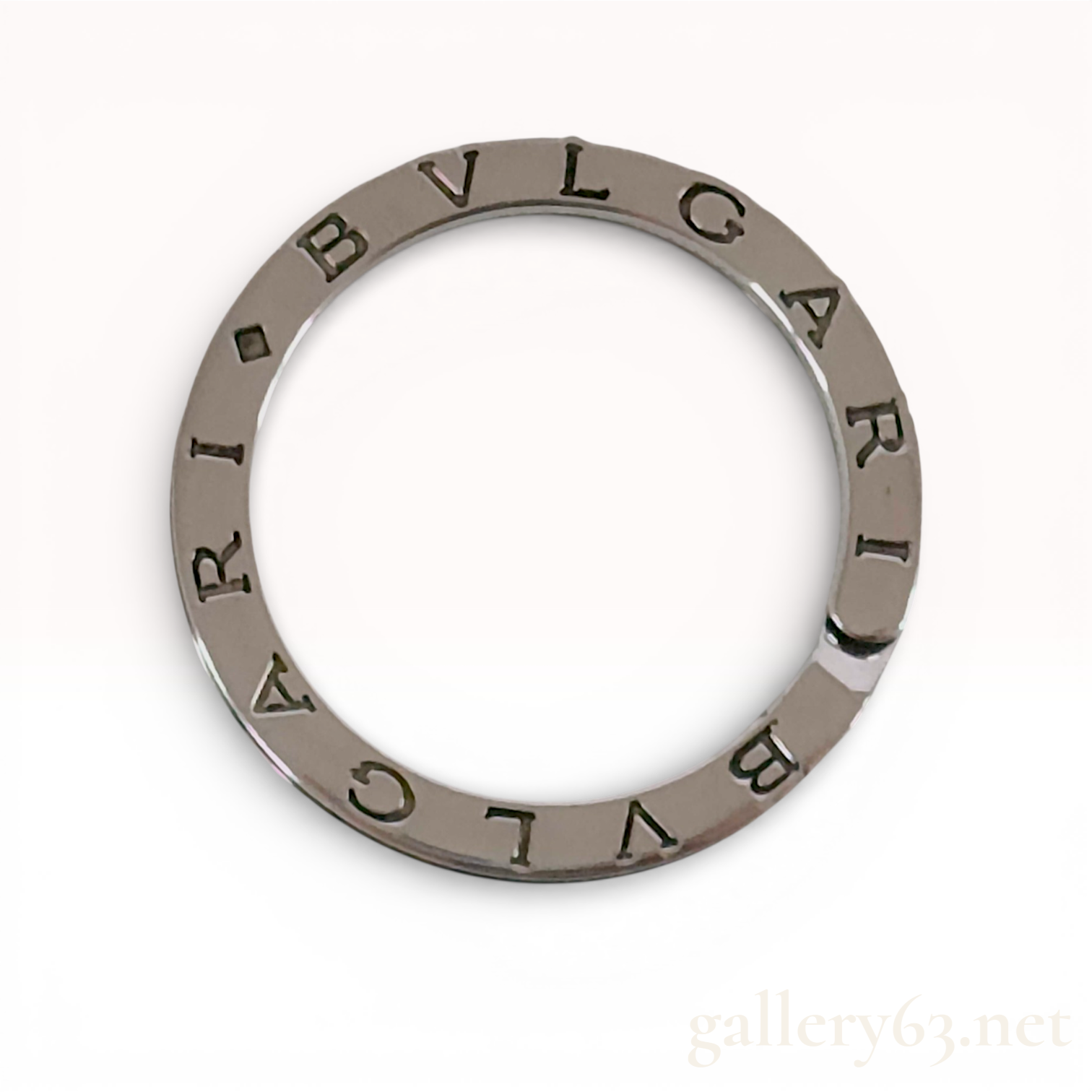 Bvlgari Sterling Silver Key Ring