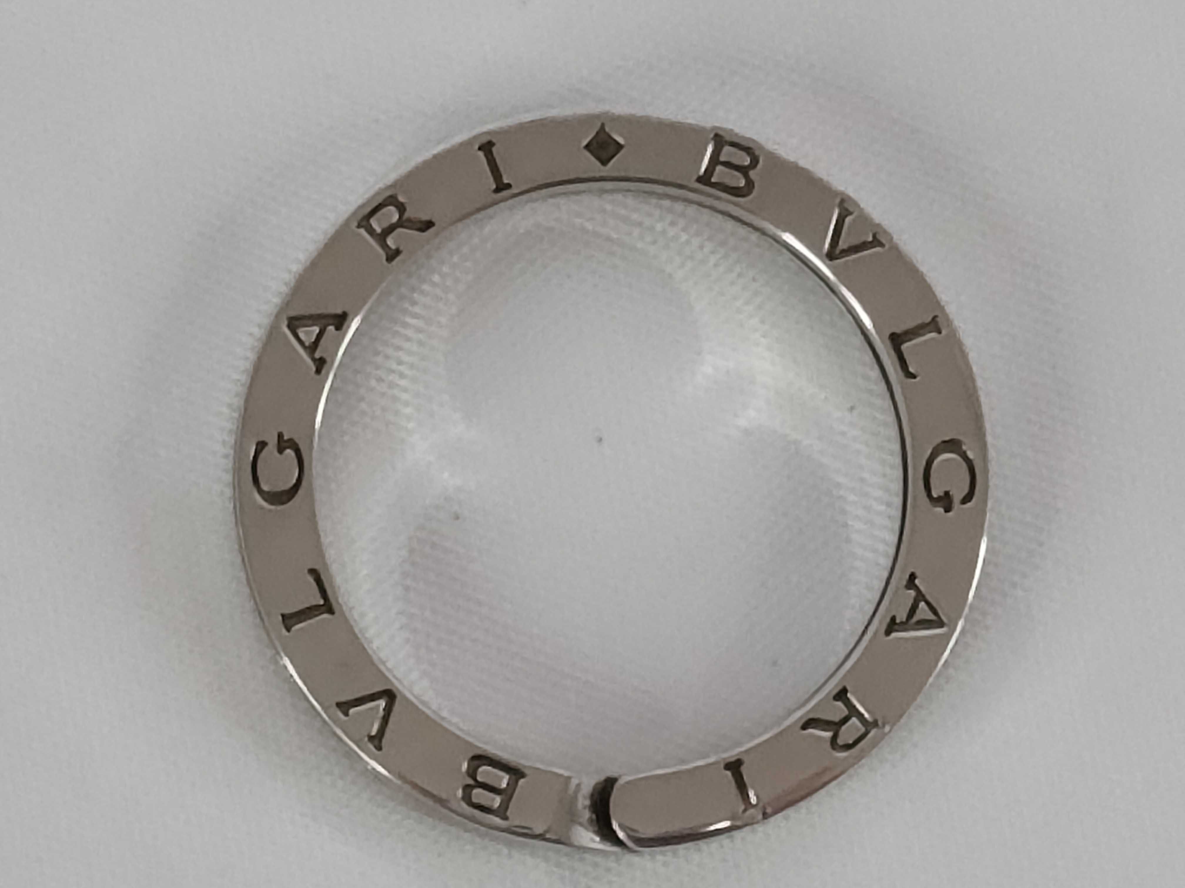 Bvlgari Sterling Silver Key Ring