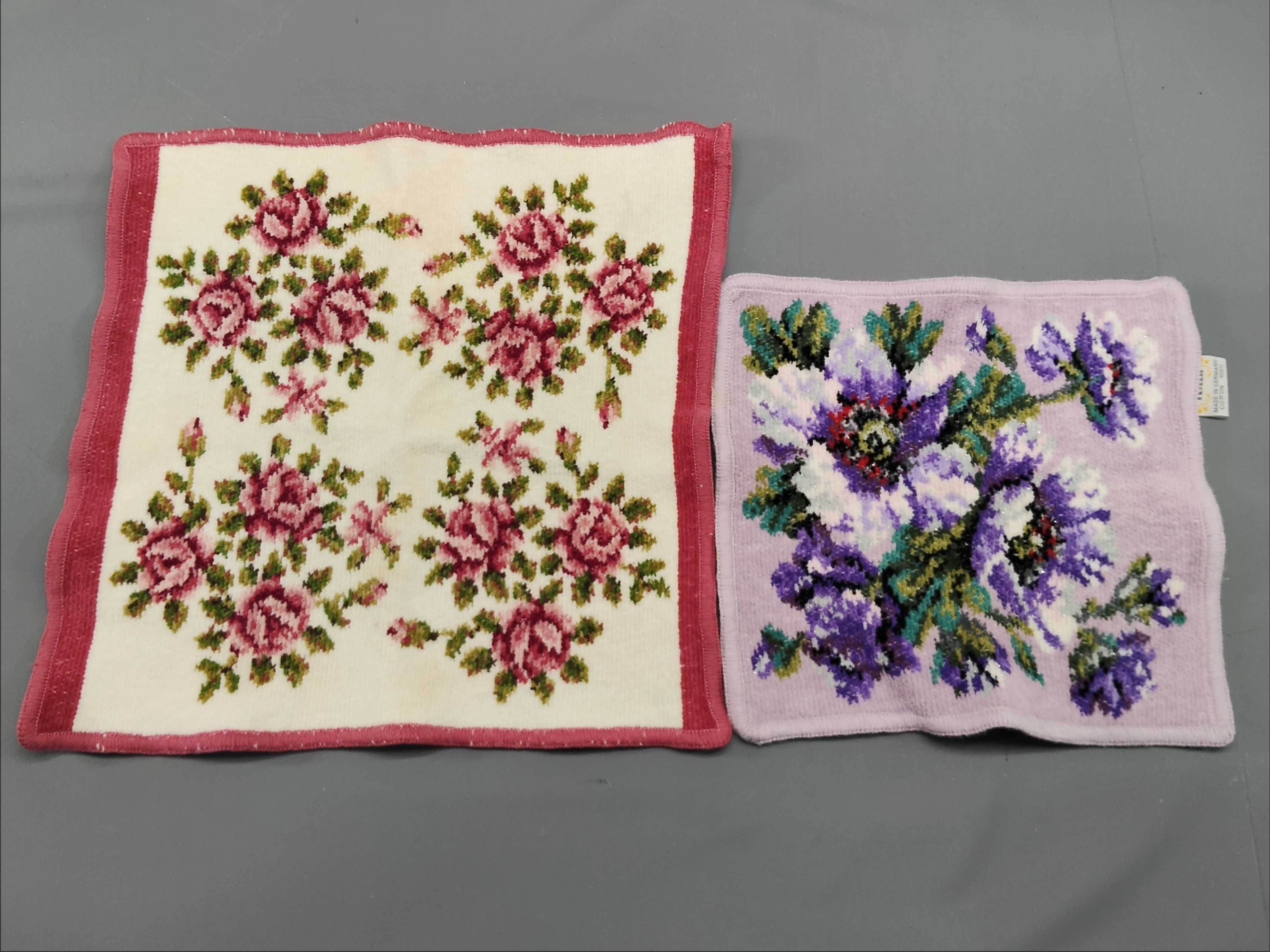 A Set of Seven Feiler Chenille Cotton Hand Towels