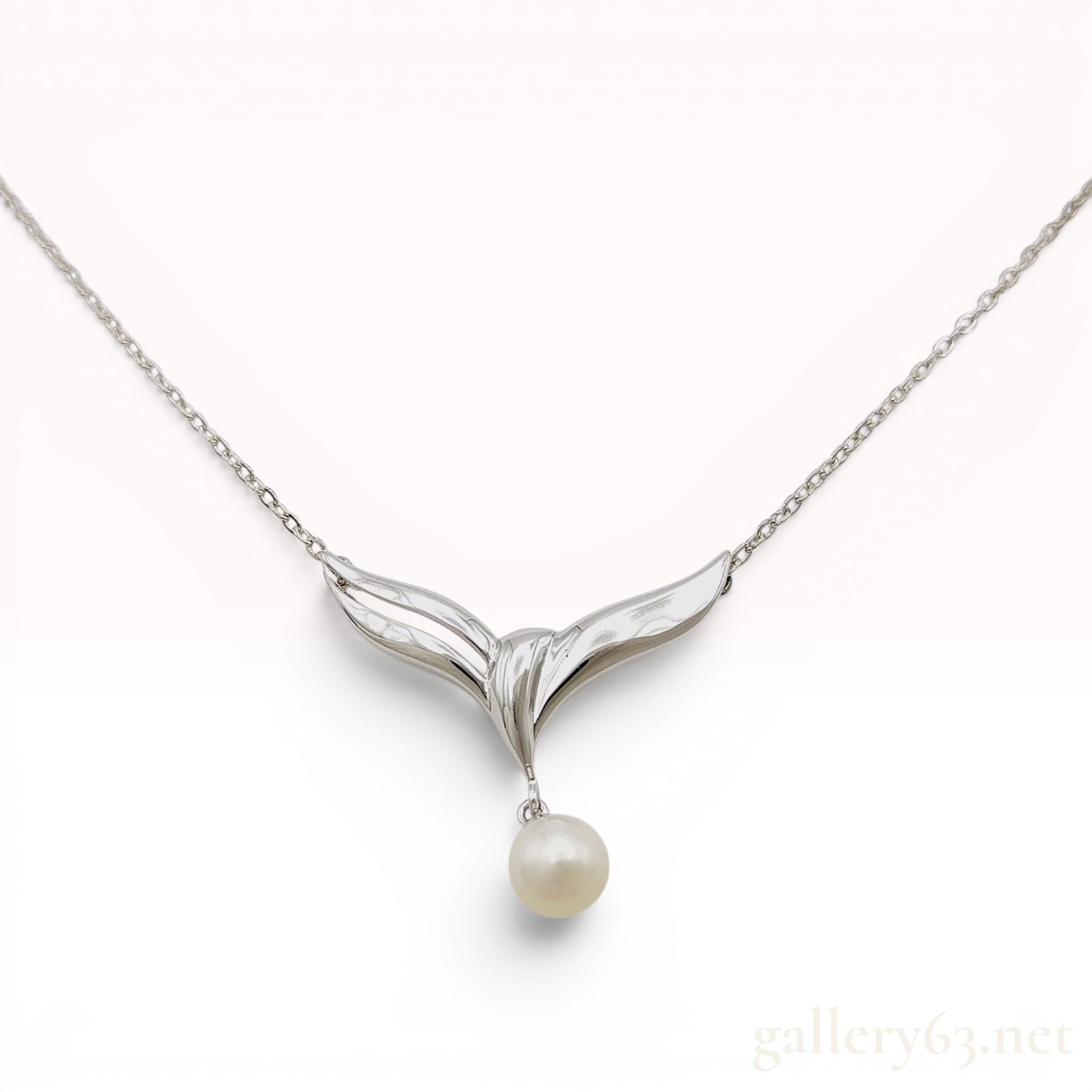 Mikimoto Sterling Silver and Akoya Pearl Pendant Necklace