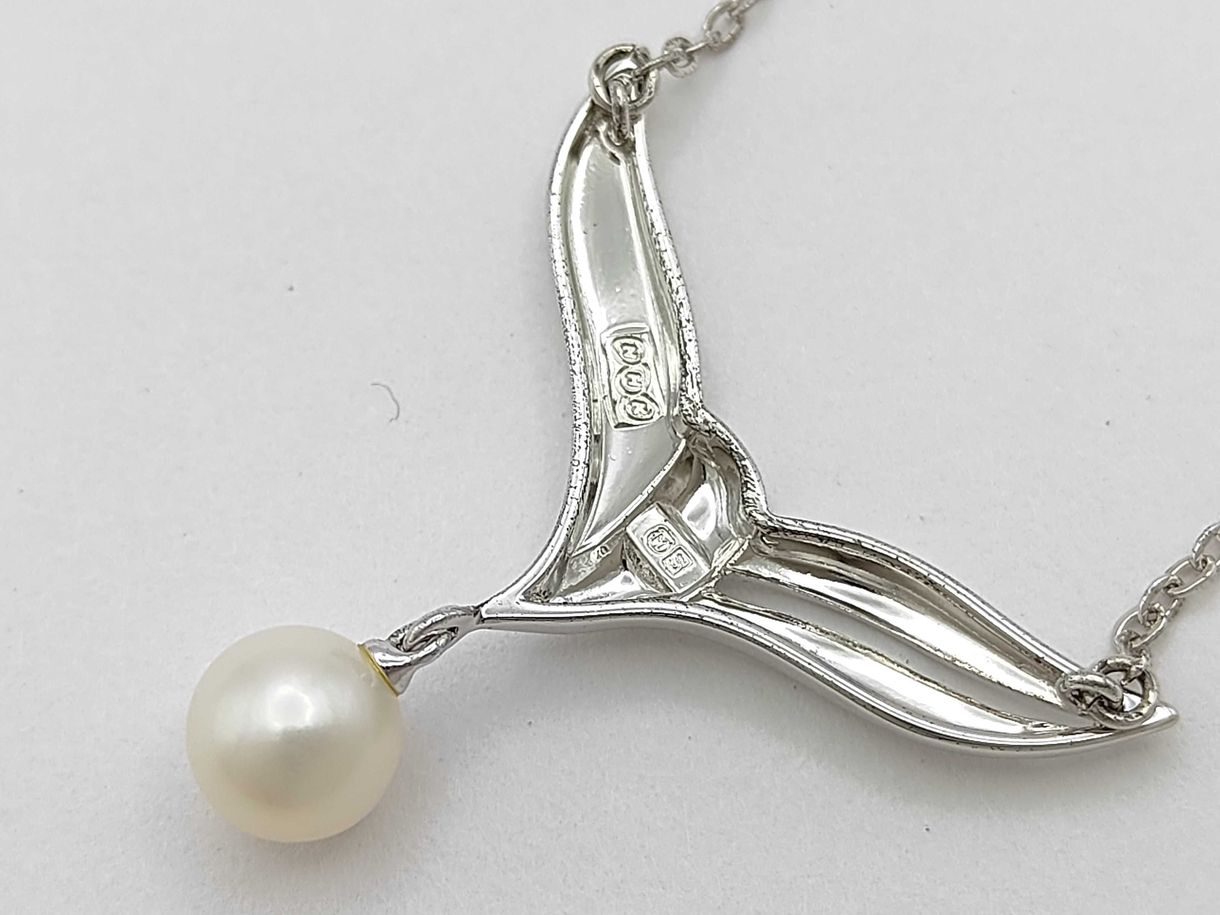 Mikimoto Sterling Silver and Akoya Pearl Pendant Necklace