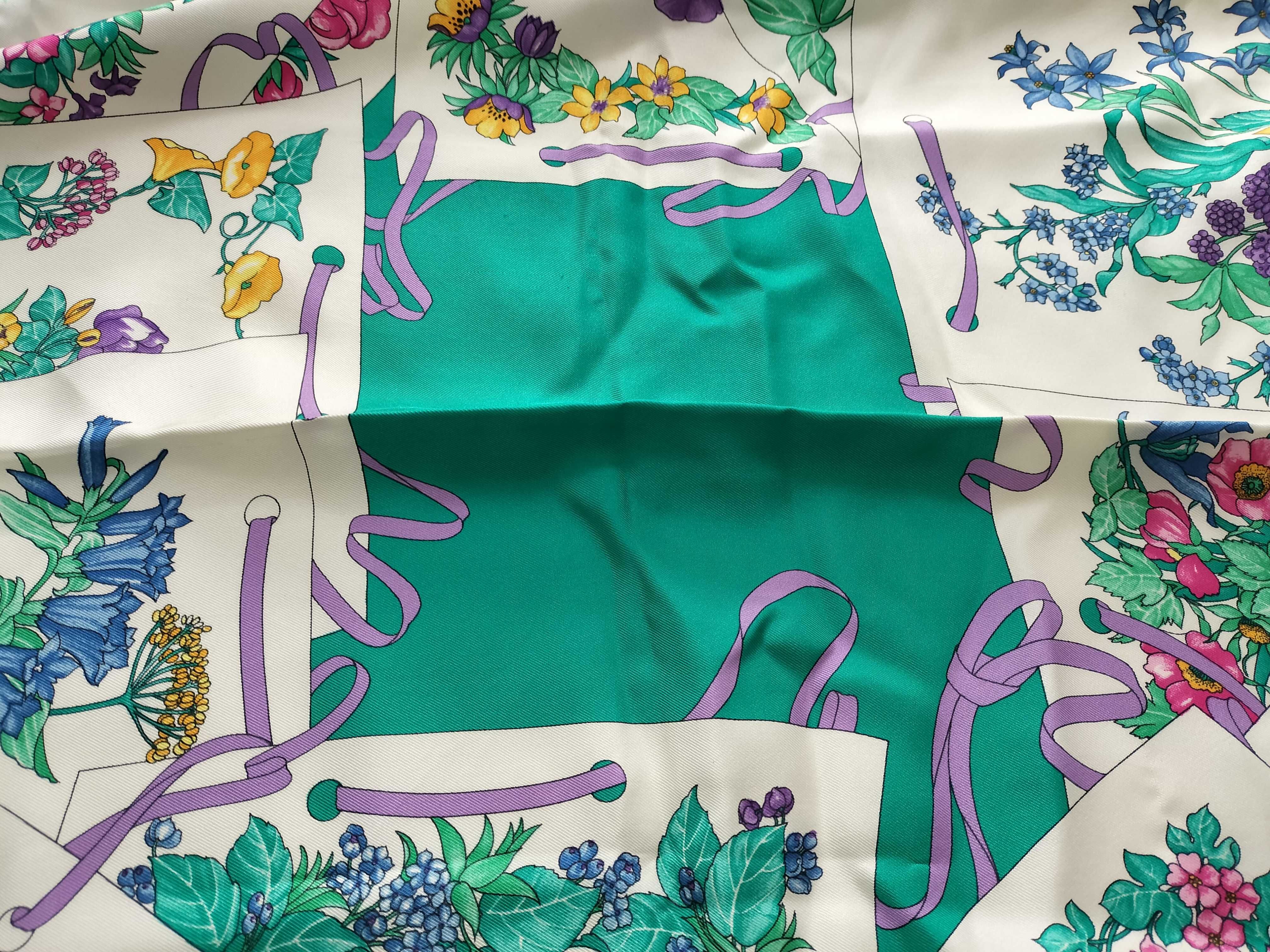 Christian Dior Vintage Silk Floral Scarf