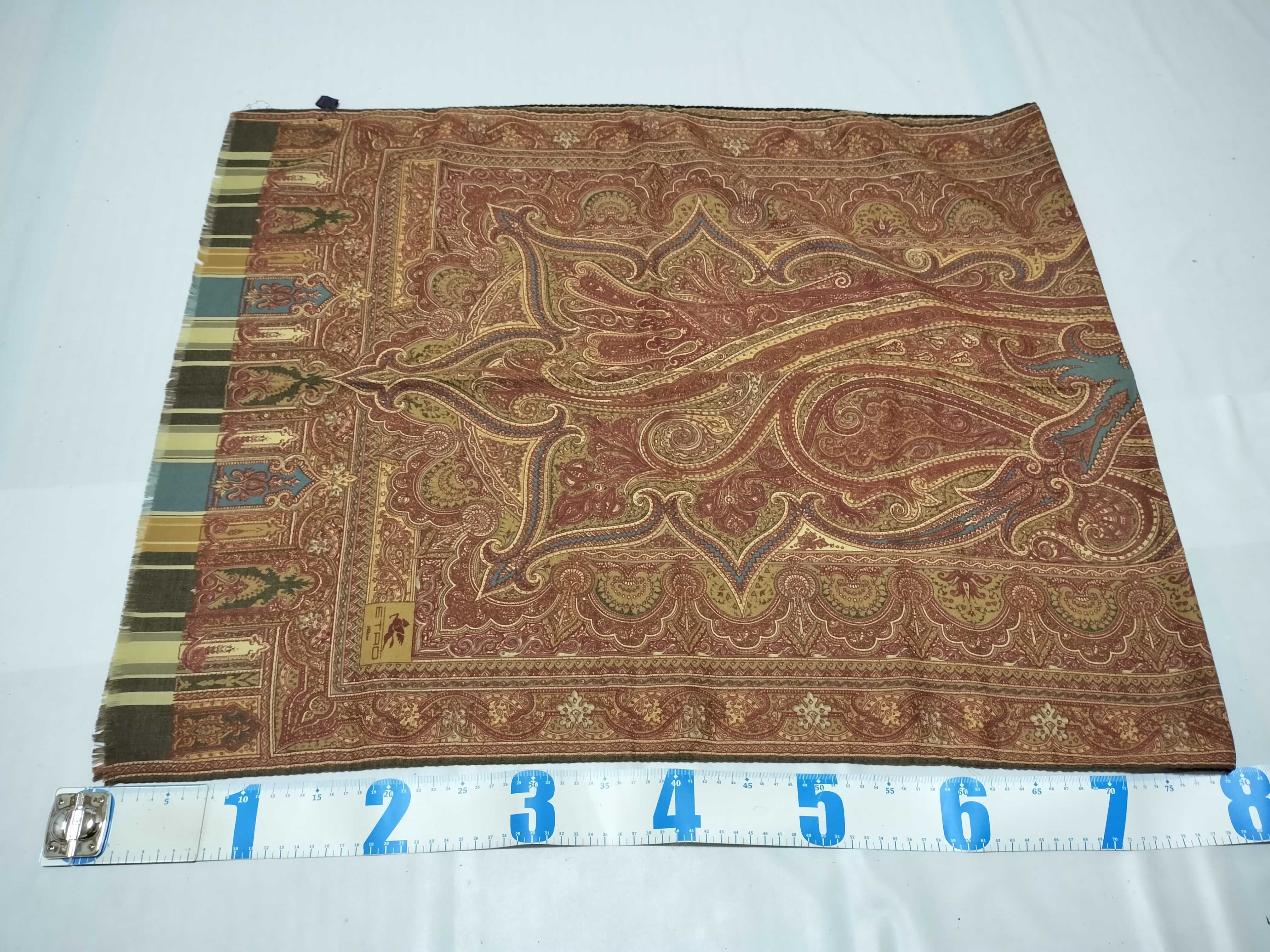 Etro Milano Wool Paisley Scarf
