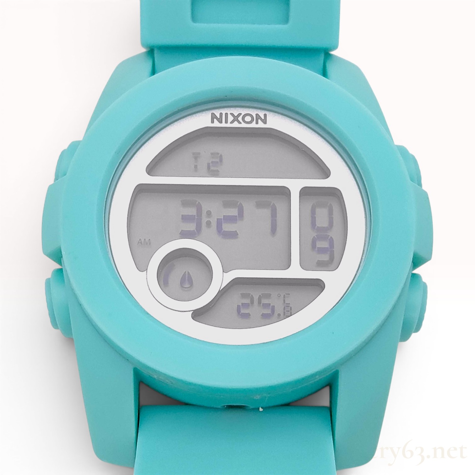 Nixon The Unit Tide Teal Polycarbonate Digital Wristwatch