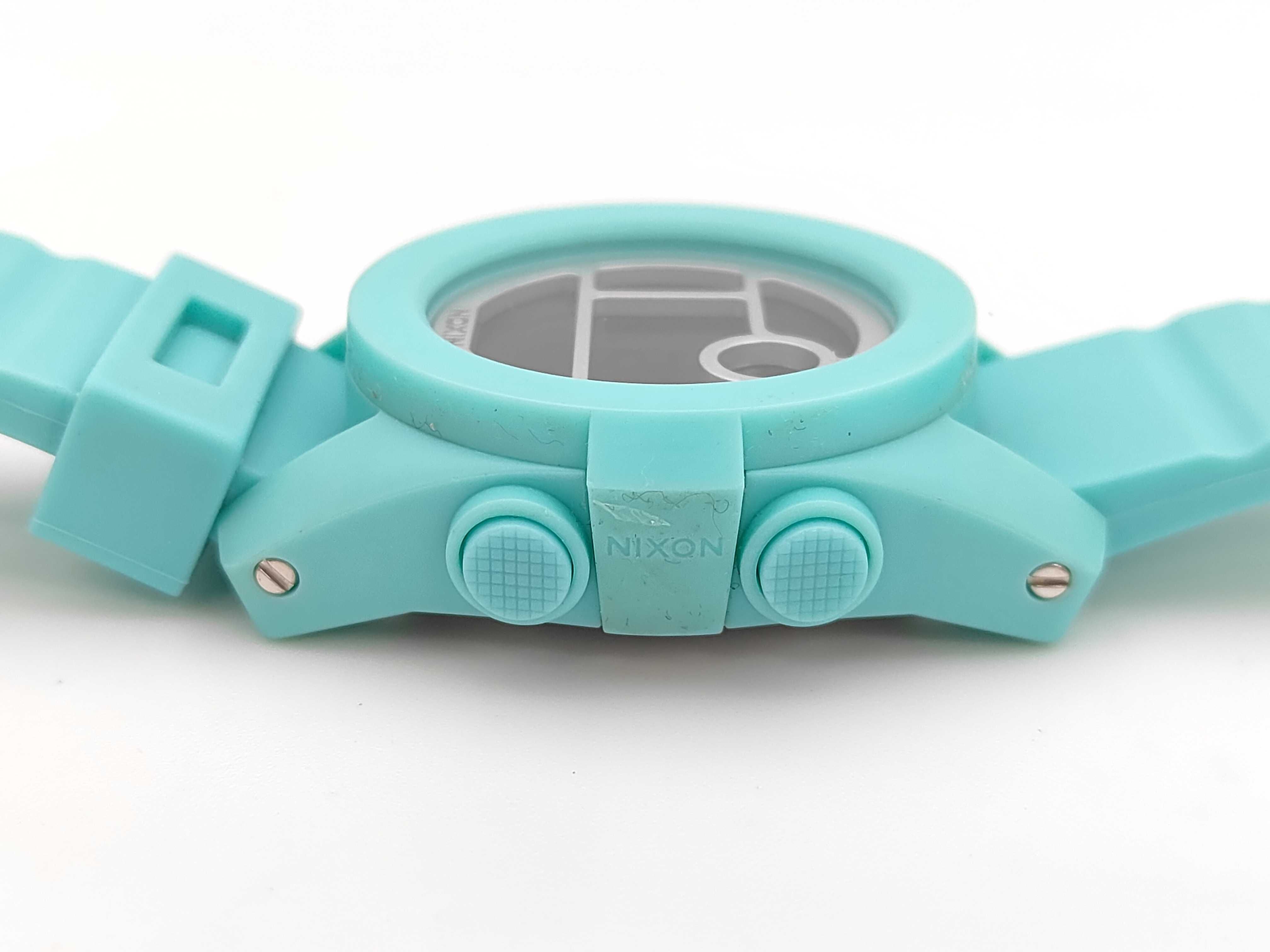 Nixon The Unit Tide Teal Polycarbonate Digital Wristwatch
