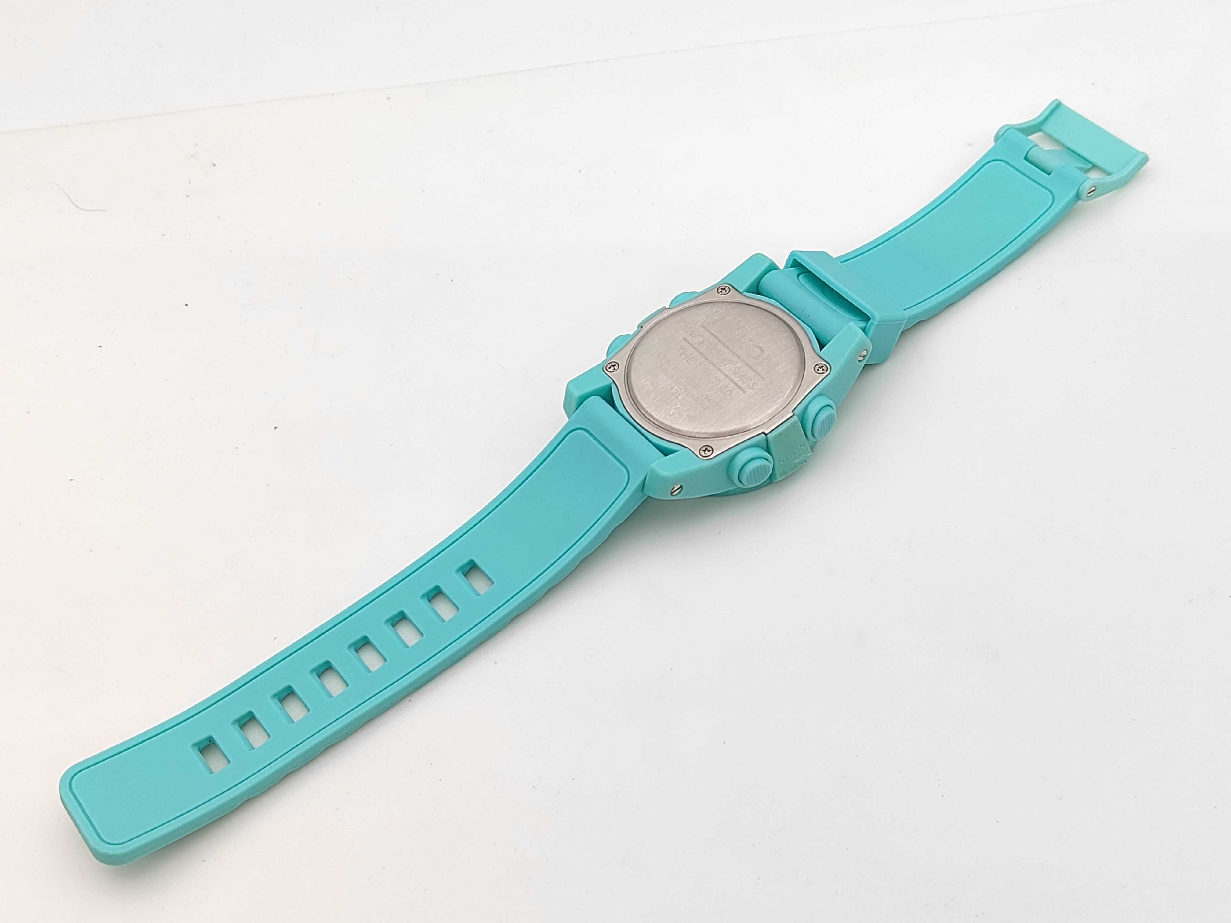 Nixon The Unit Tide Teal Polycarbonate Digital Wristwatch