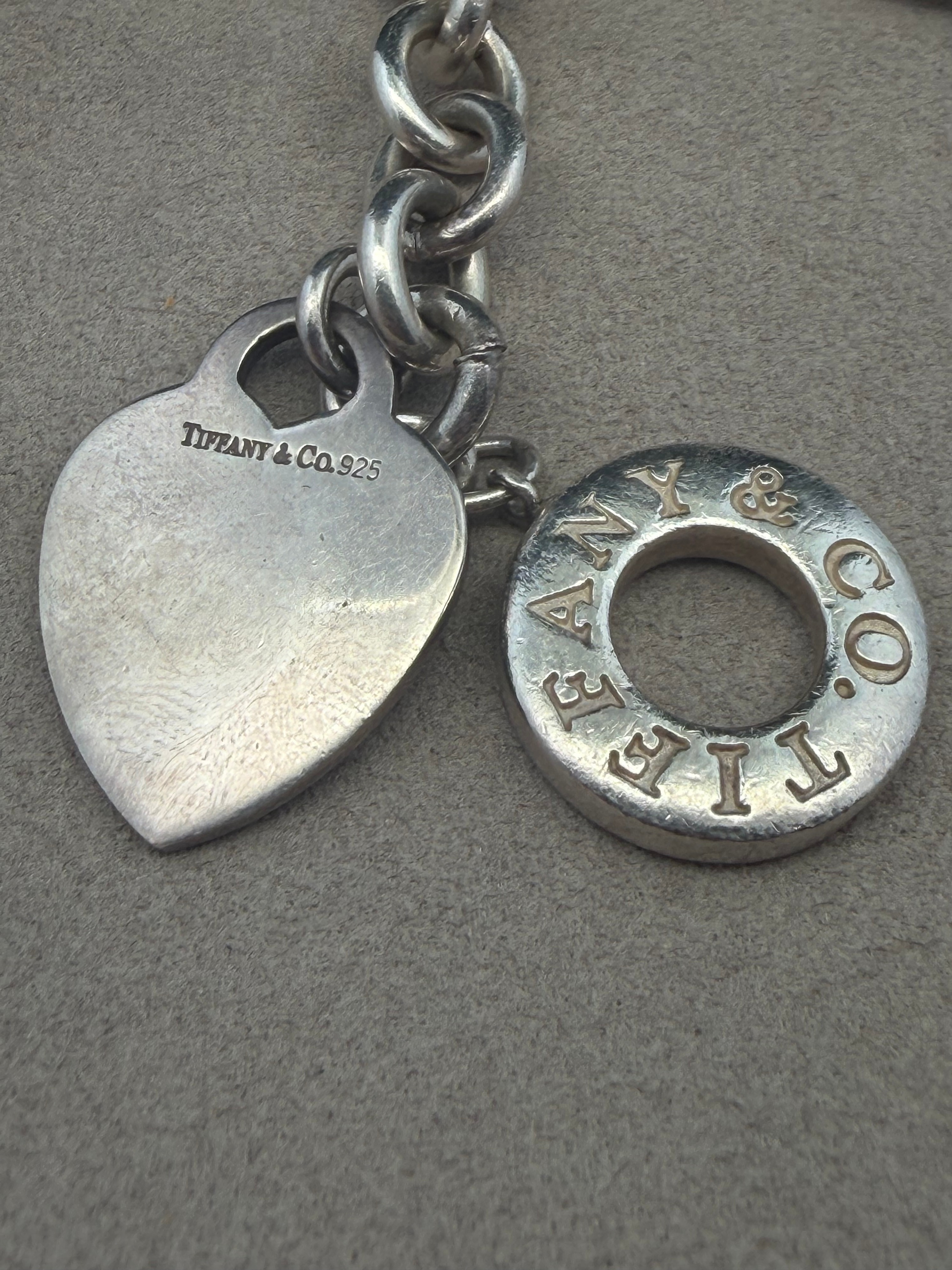 Tiffany and Co. Heart Tag Sterling Silver Toggle Necklace