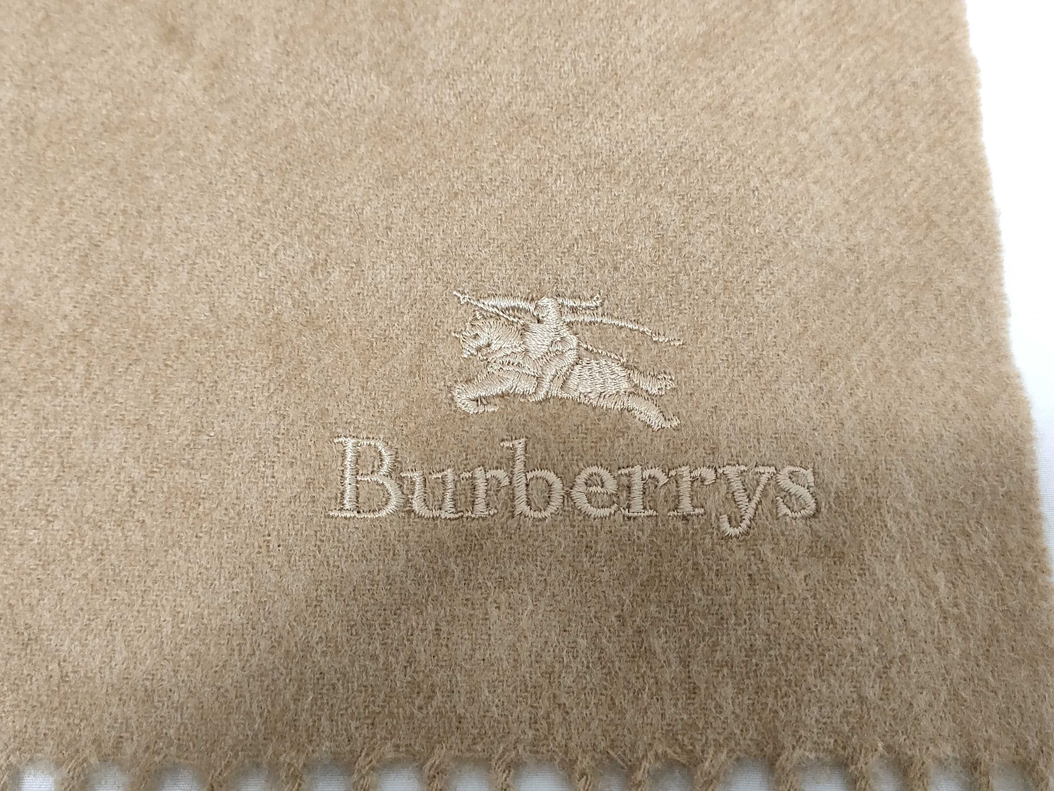 Vintage Burberrys Camel 100% Cashmere Scarf