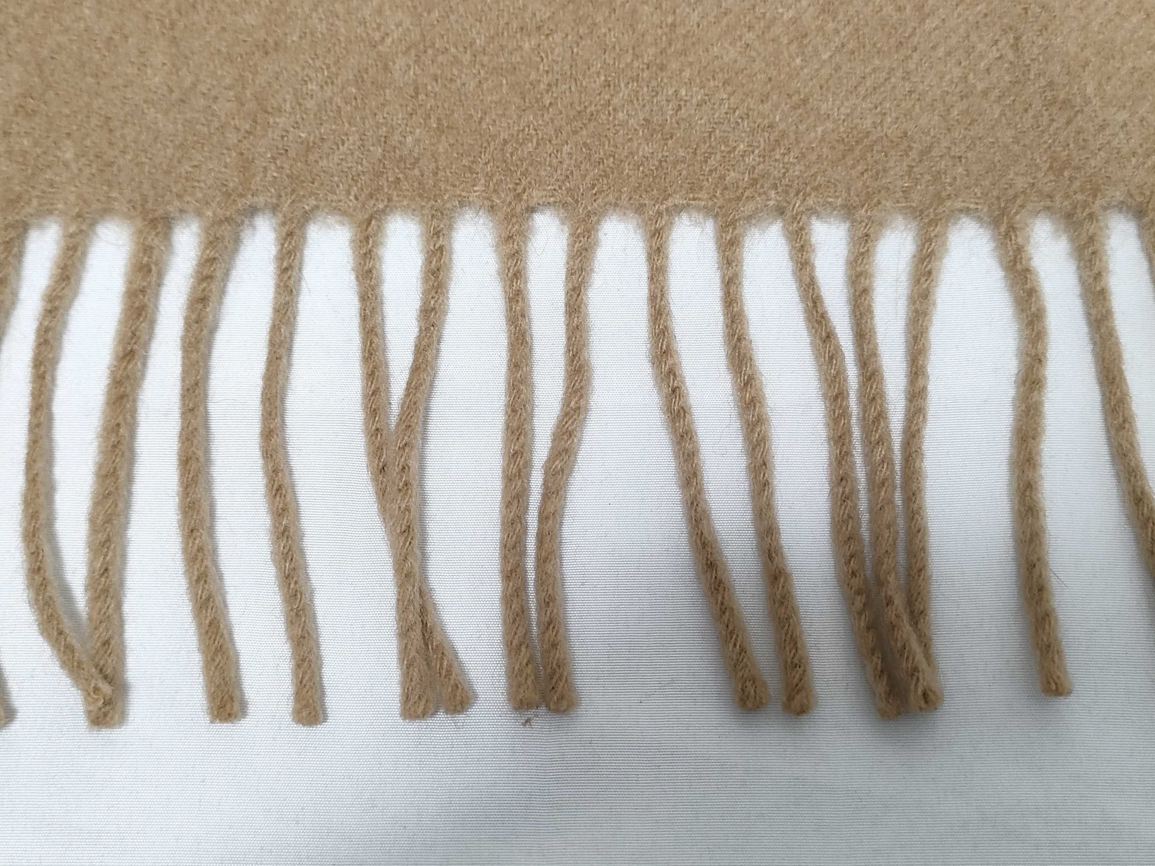Vintage Burberrys Camel 100% Cashmere Scarf