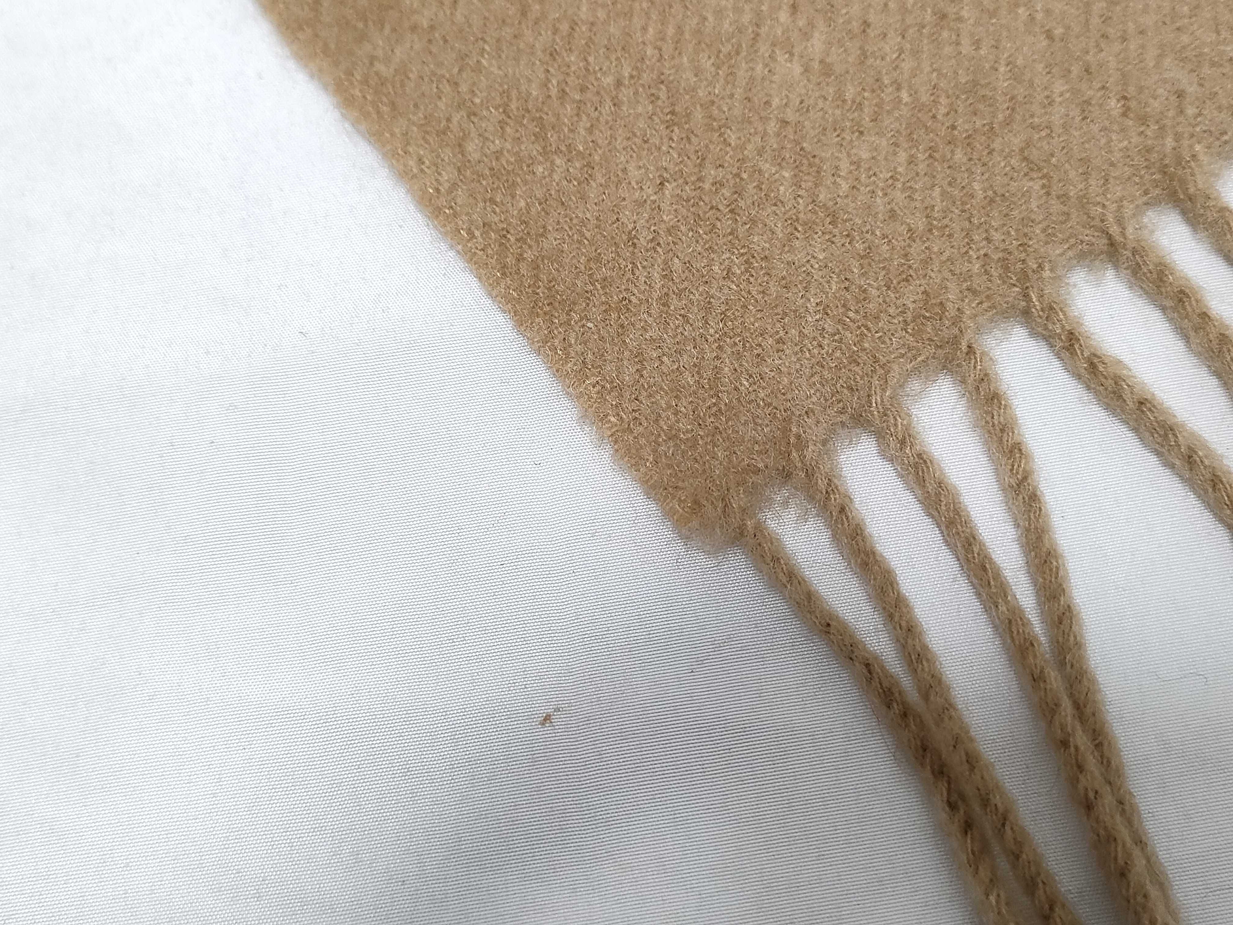 Vintage Burberrys Camel 100% Cashmere Scarf