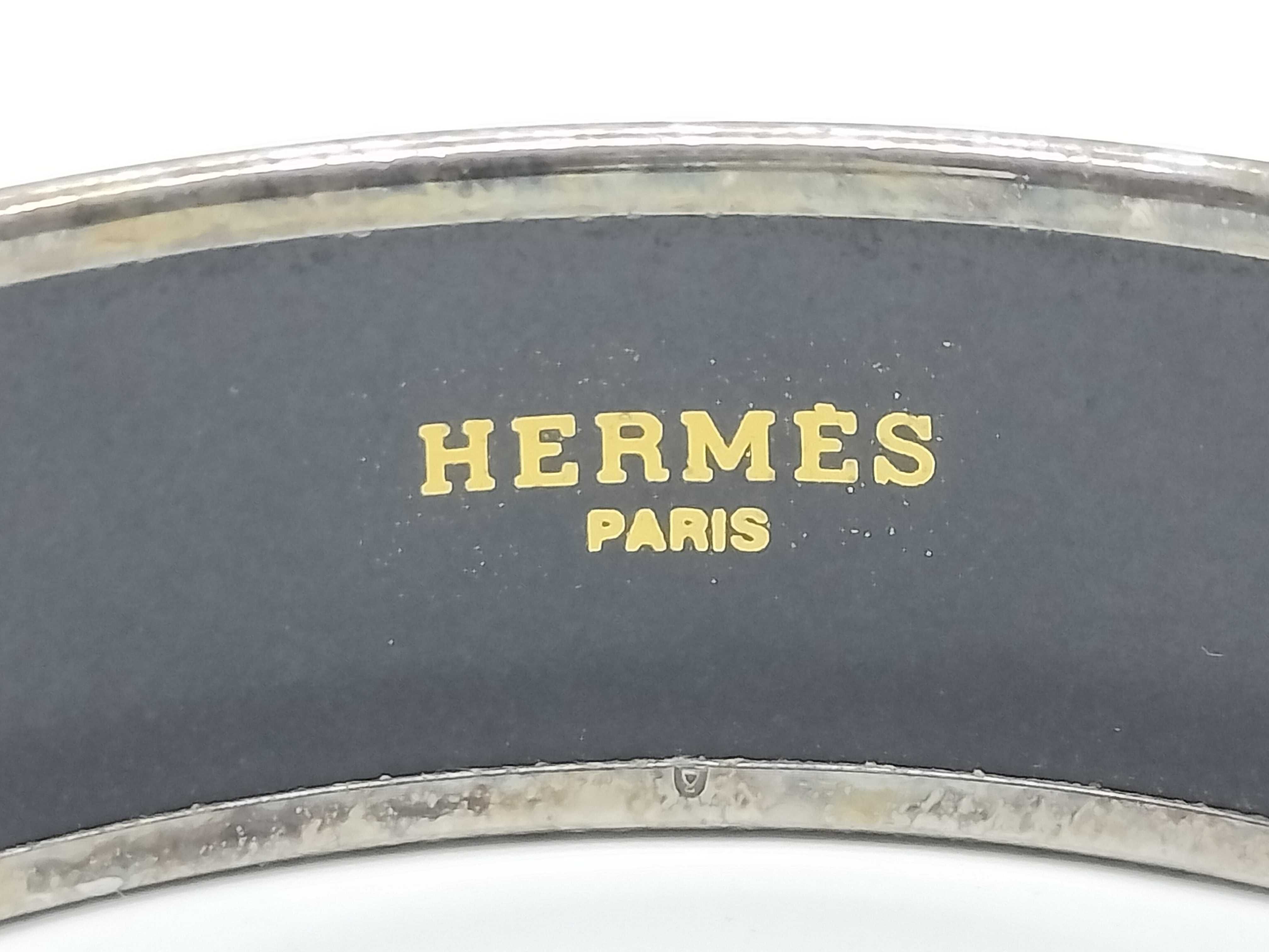 Vintage Hermes Tresors Retrouves Enamel Bangle Size 65