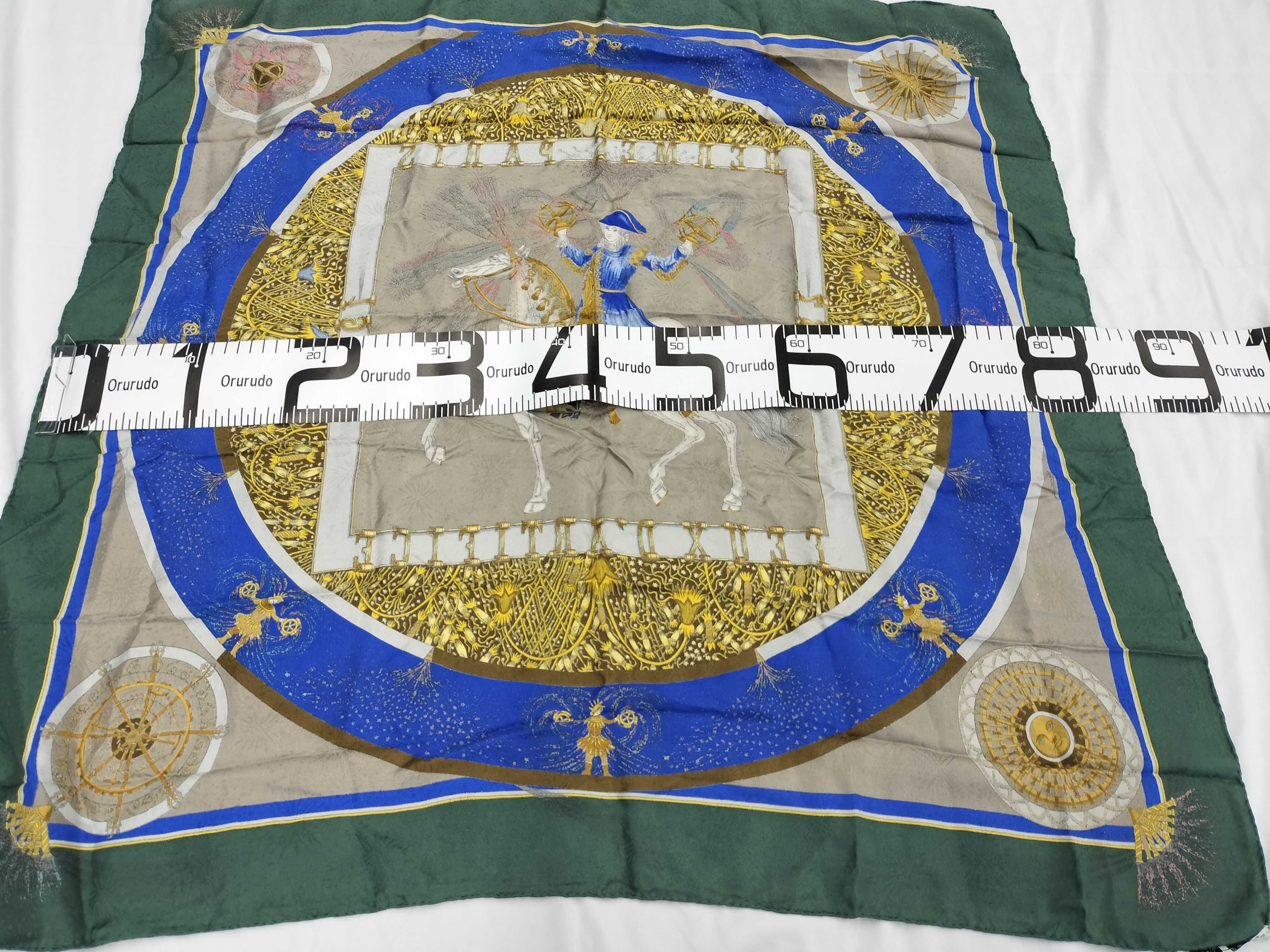 Vintage Hermes Feux d'Artifice Silk Carre 90
