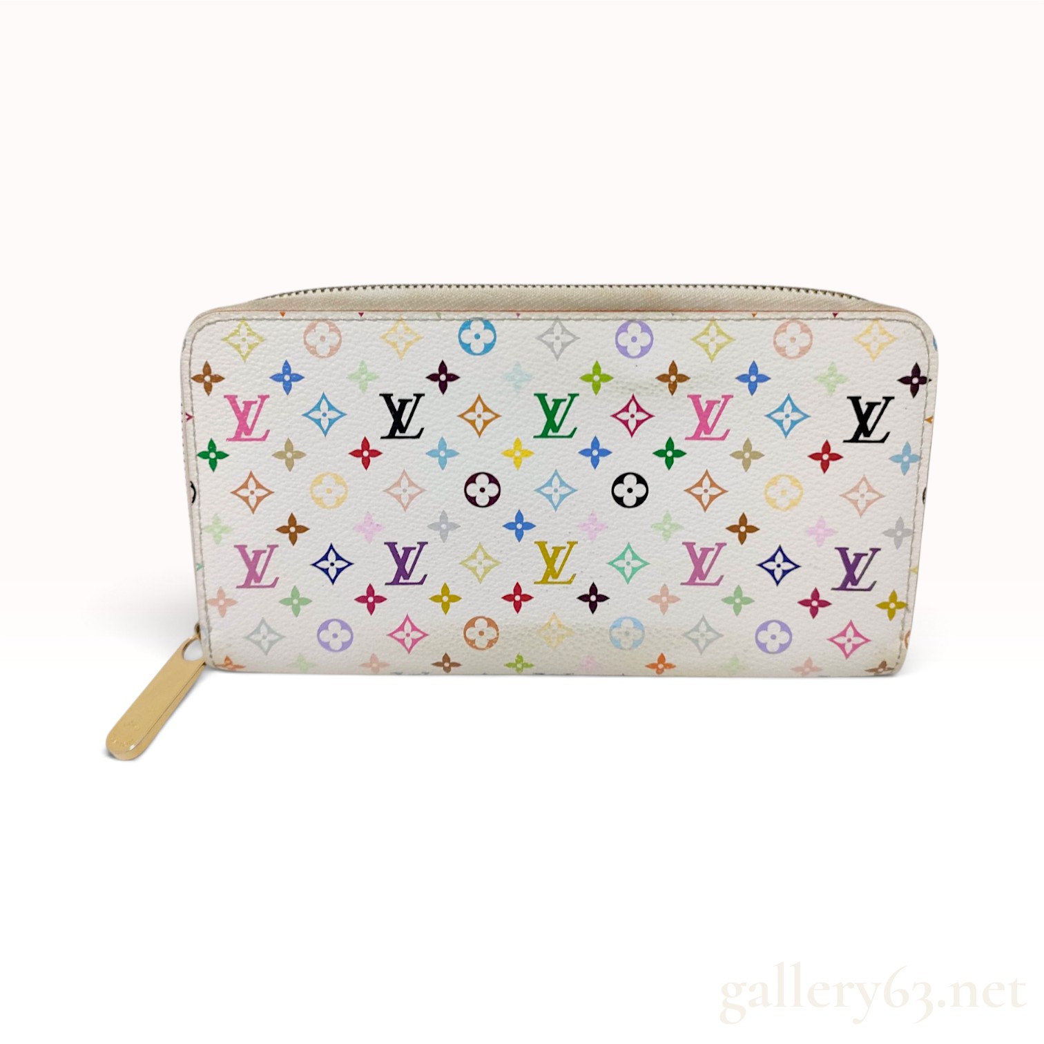 Louis Vuitton Monogram Multicolore Zippy Wallet Blanc