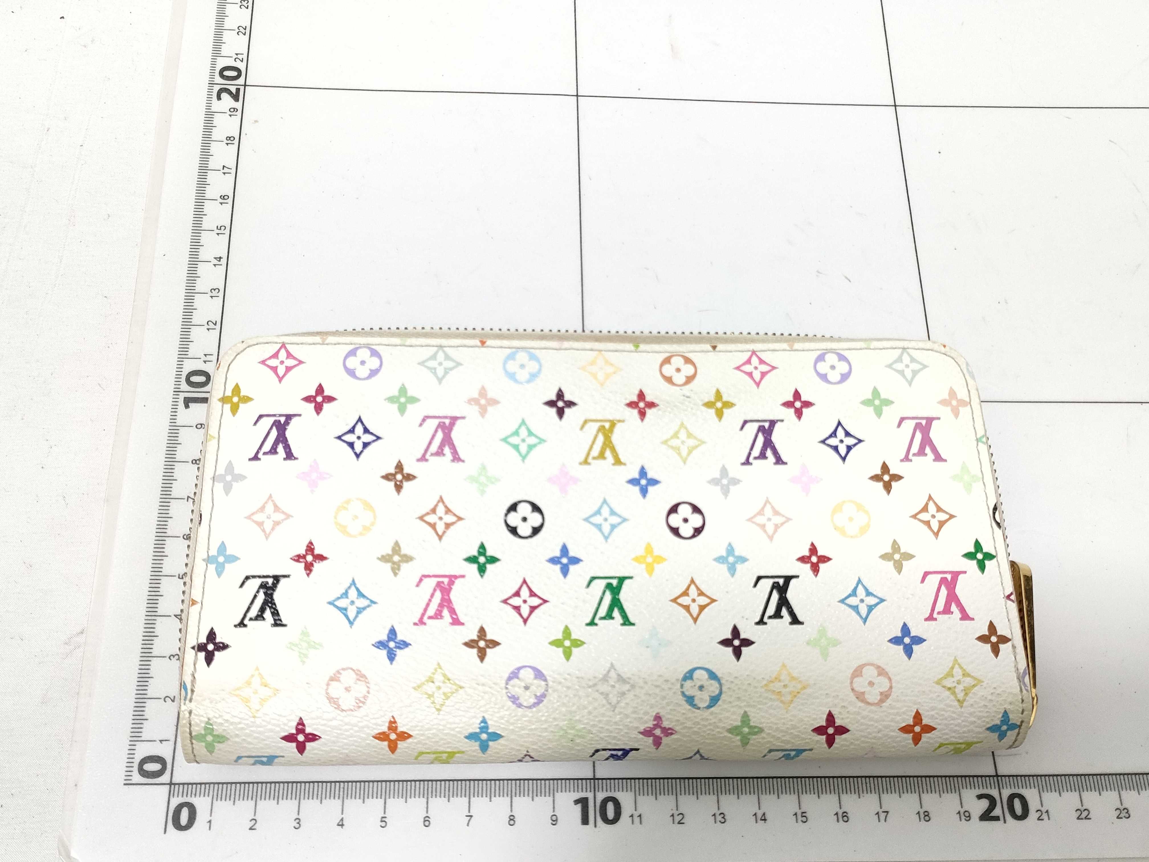 Louis Vuitton Monogram Multicolore Zippy Wallet Blanc