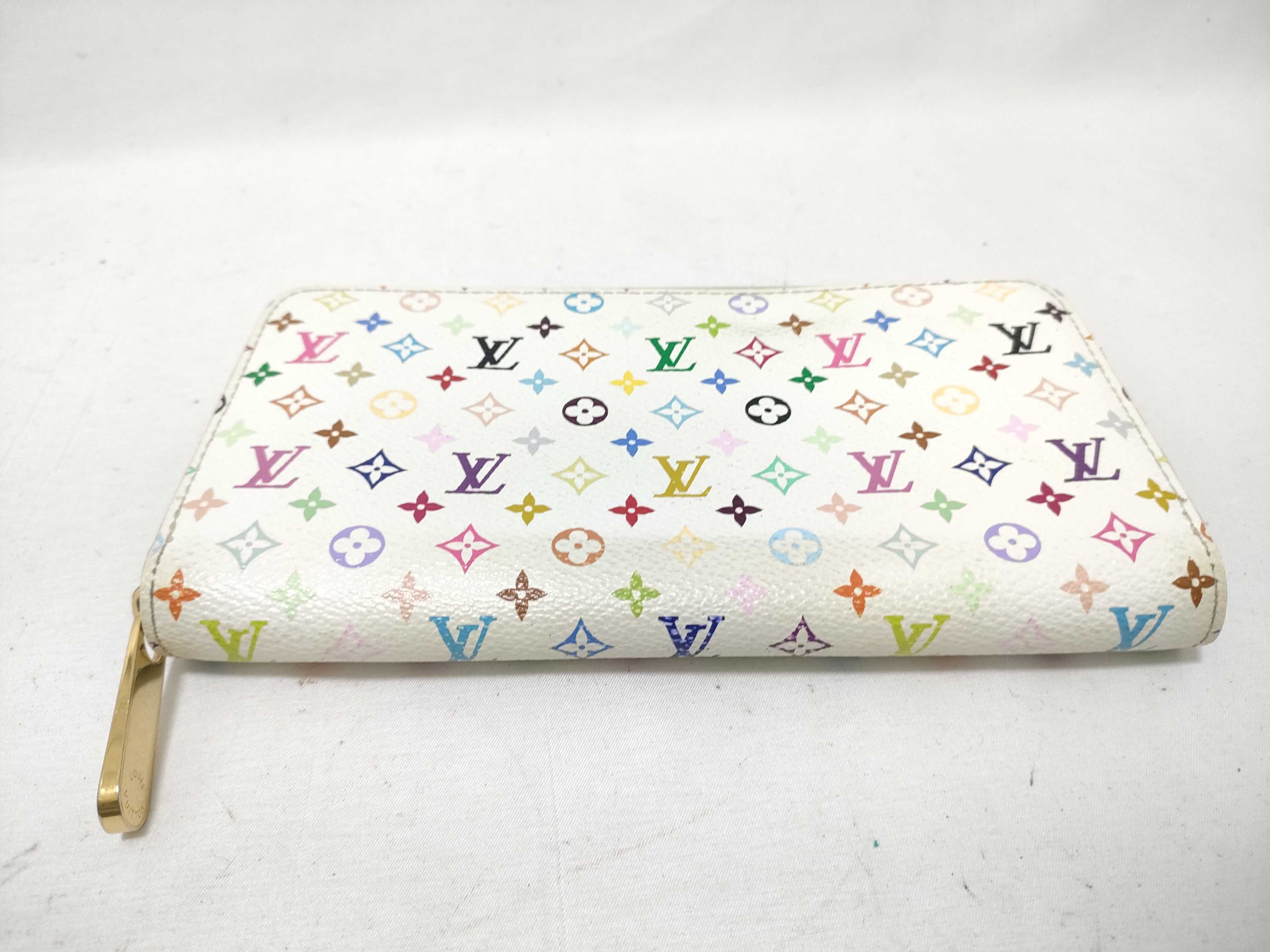 Louis Vuitton Monogram Multicolore Zippy Wallet Blanc