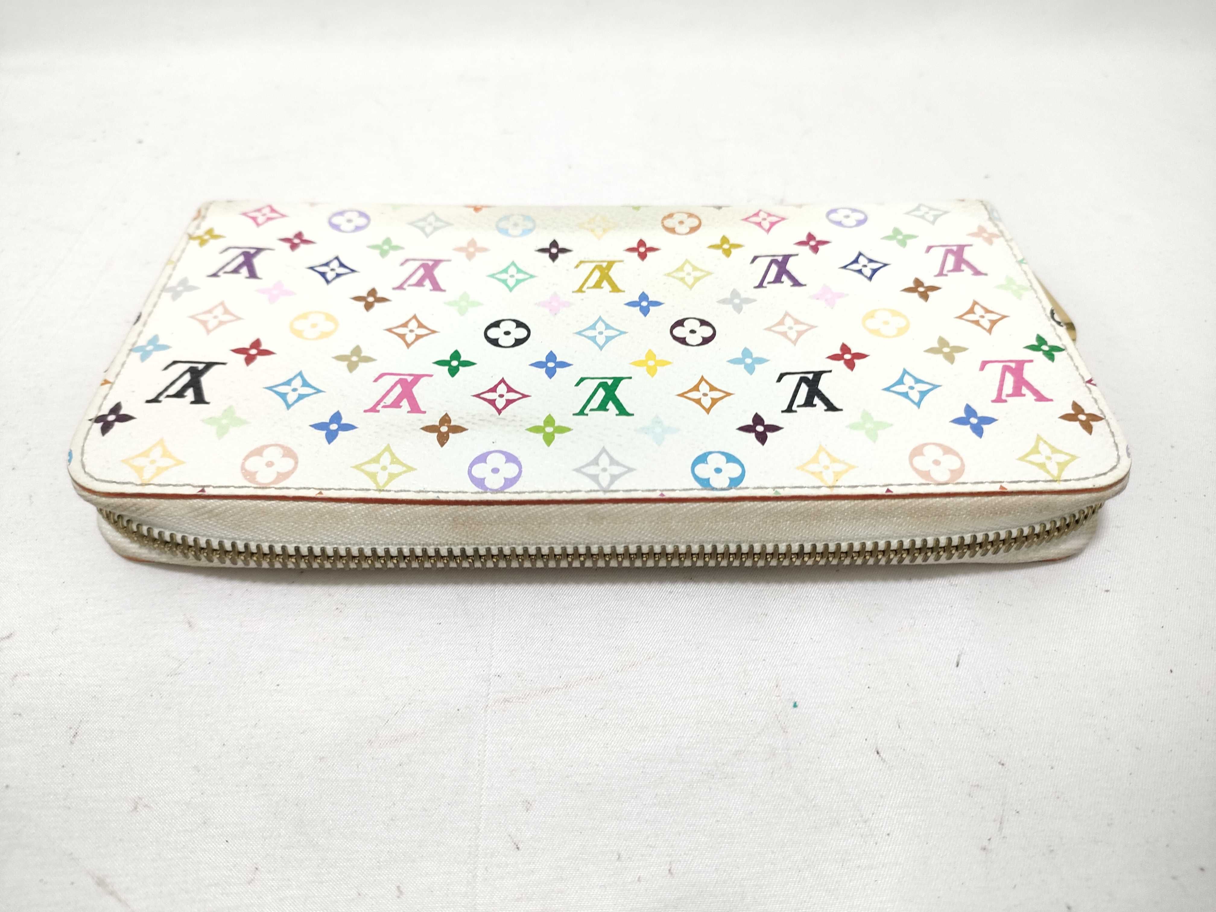 Louis Vuitton Monogram Multicolore Zippy Wallet Blanc