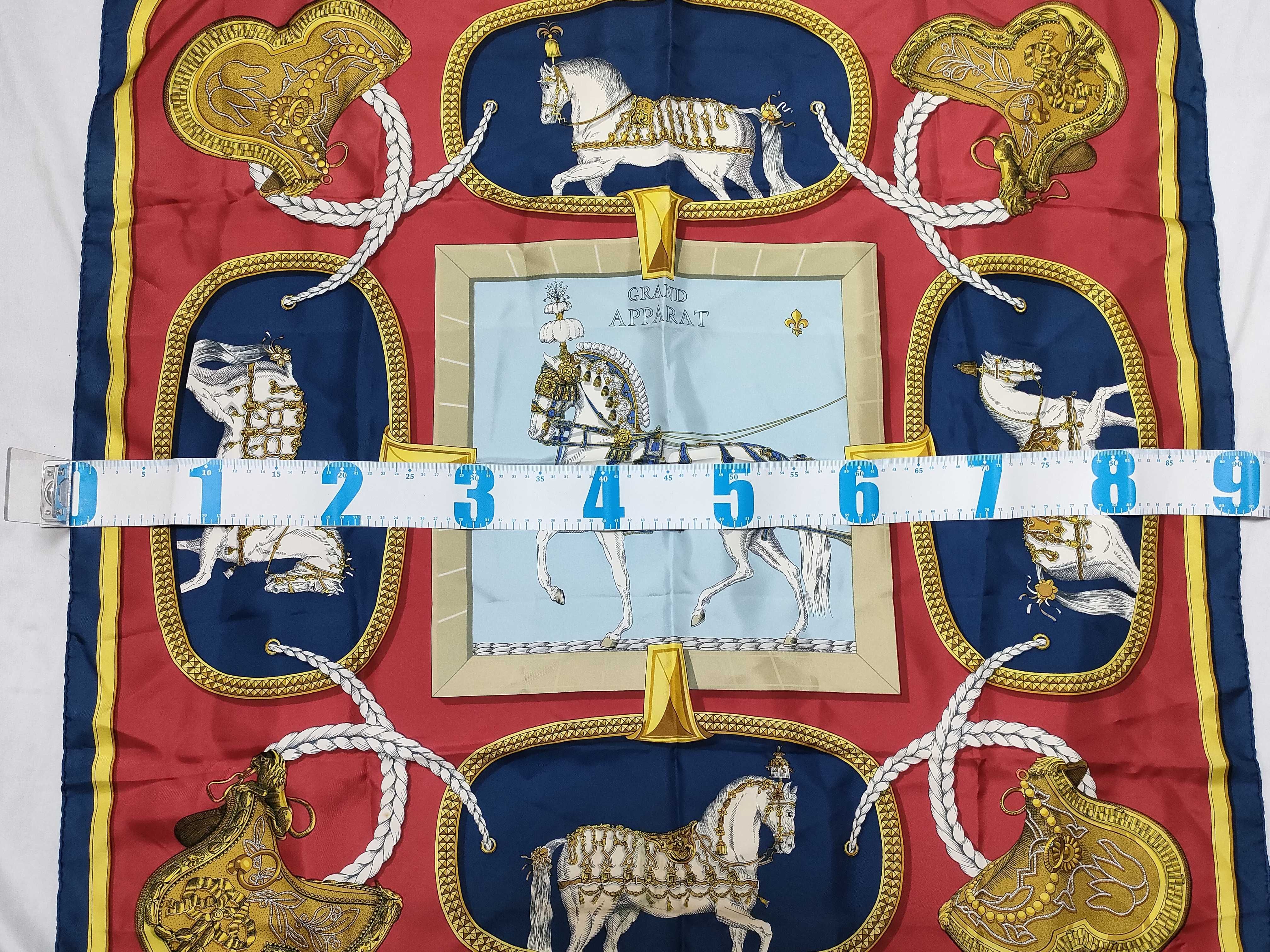 Vintage Hermes Grand Apparat Silk Carre 90