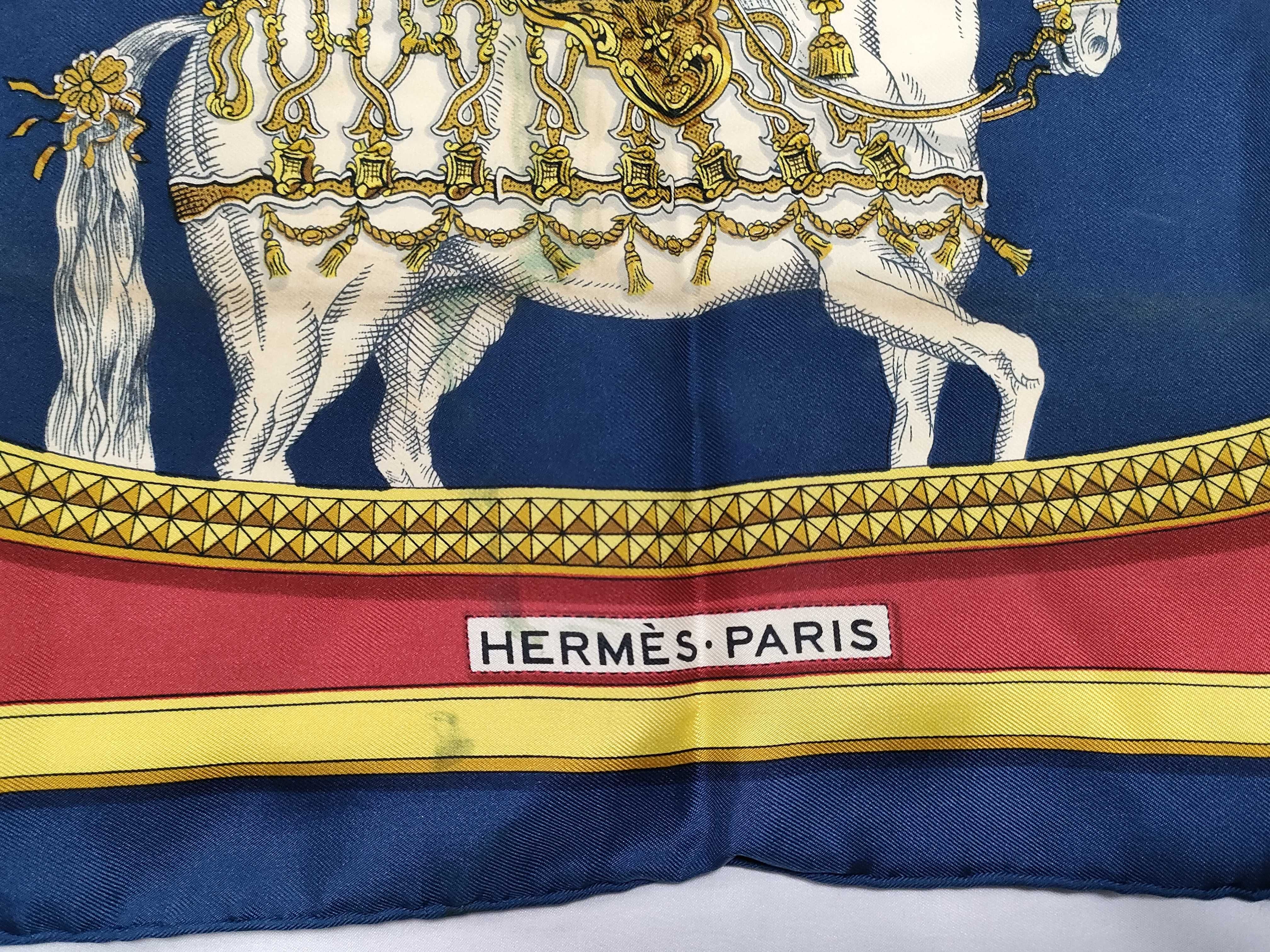 Vintage Hermes Grand Apparat Silk Carre 90
