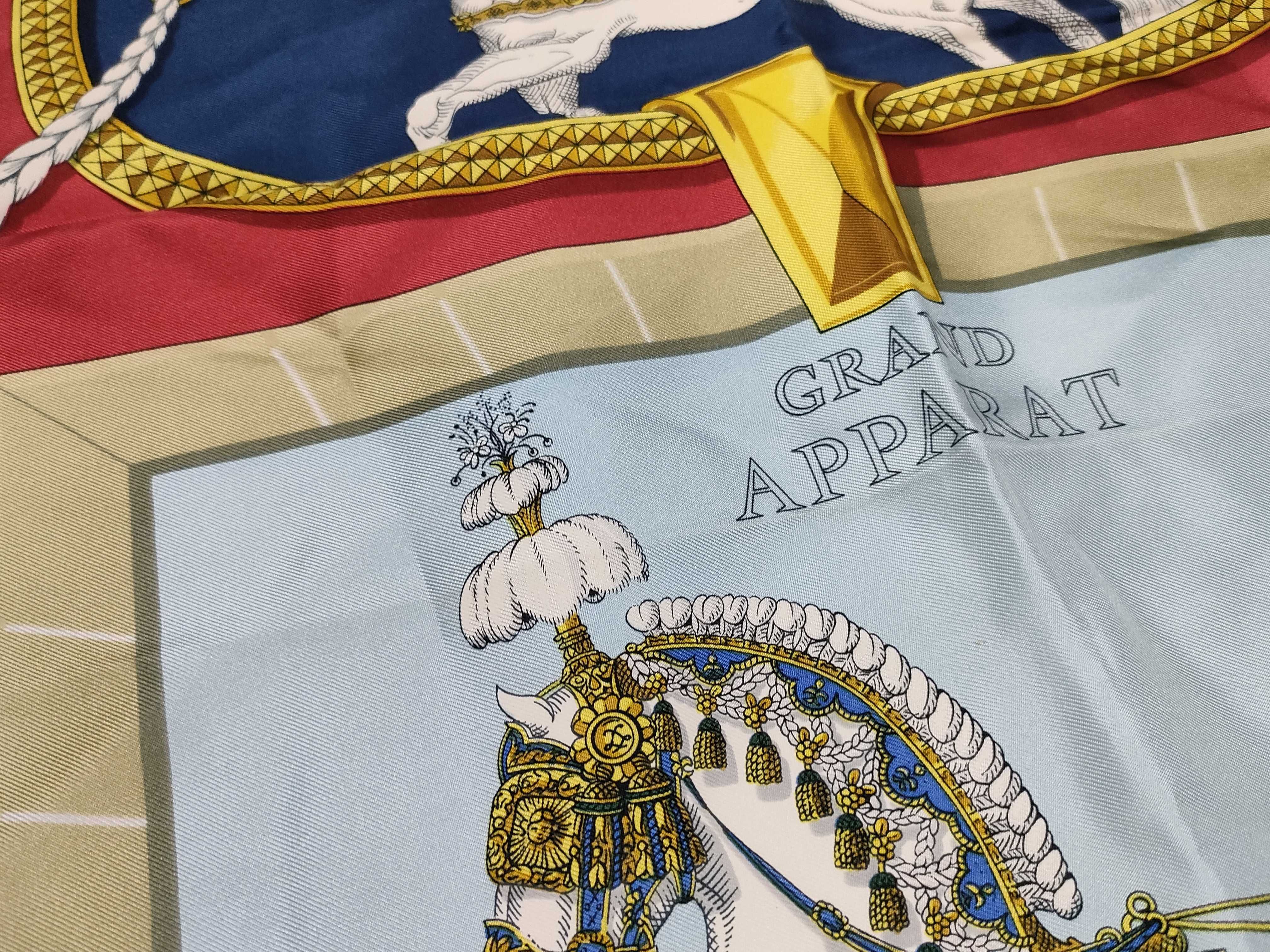 Vintage Hermes Grand Apparat Silk Carre 90