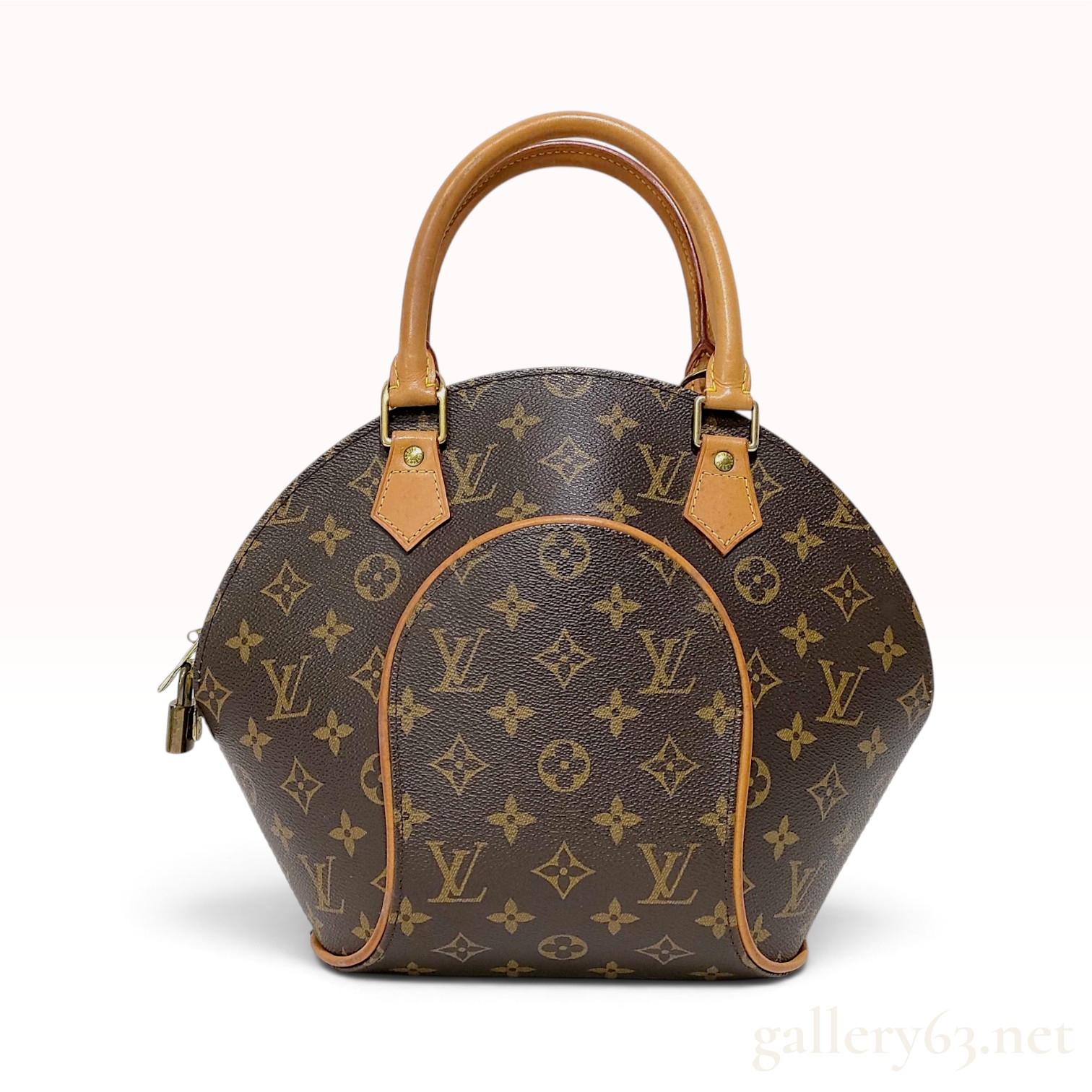 Louis Vuitton Monogram Ellipse PM Brown Coated Canvas Handbag