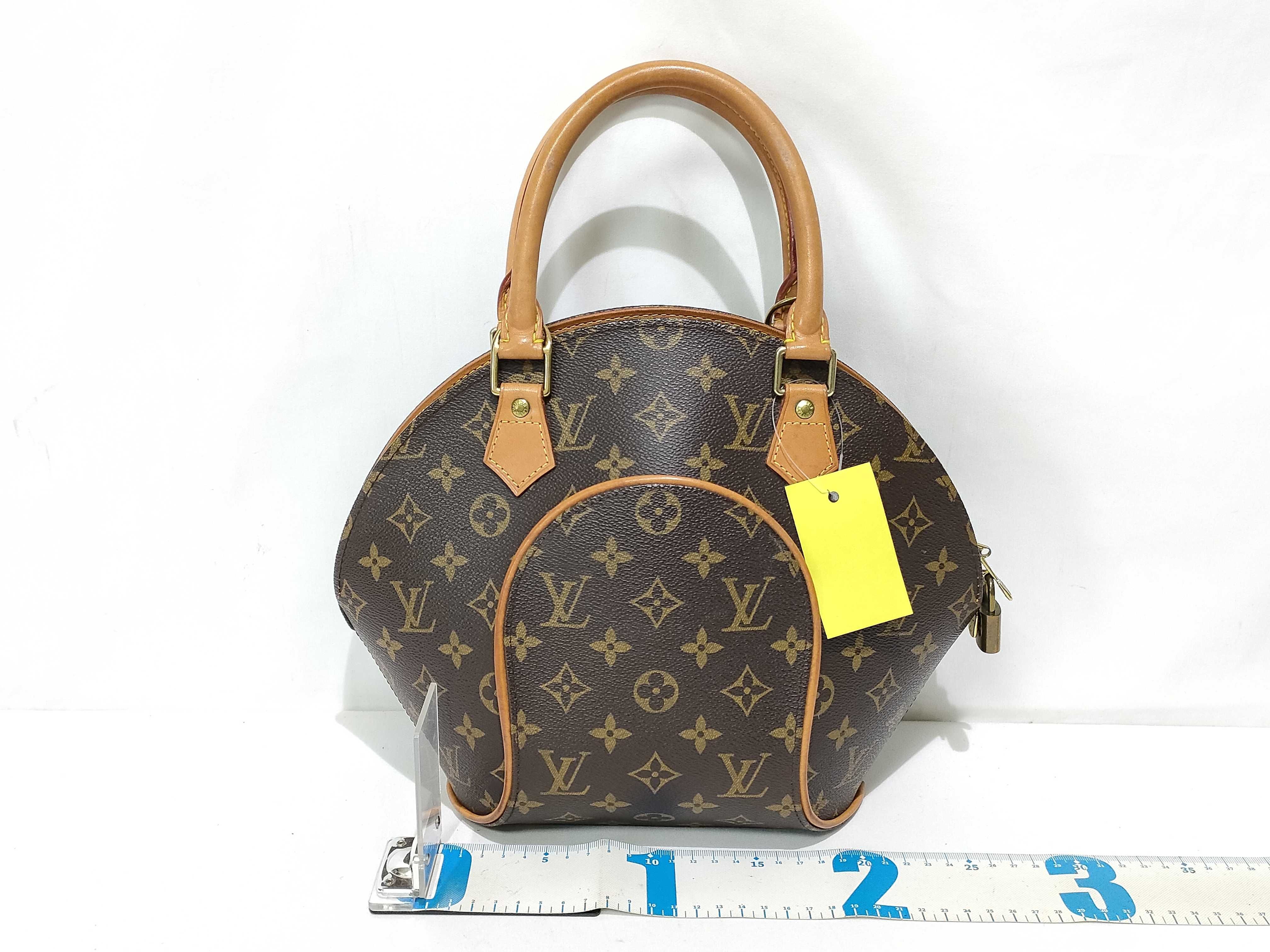 Louis Vuitton Monogram Ellipse PM Brown Coated Canvas Handbag