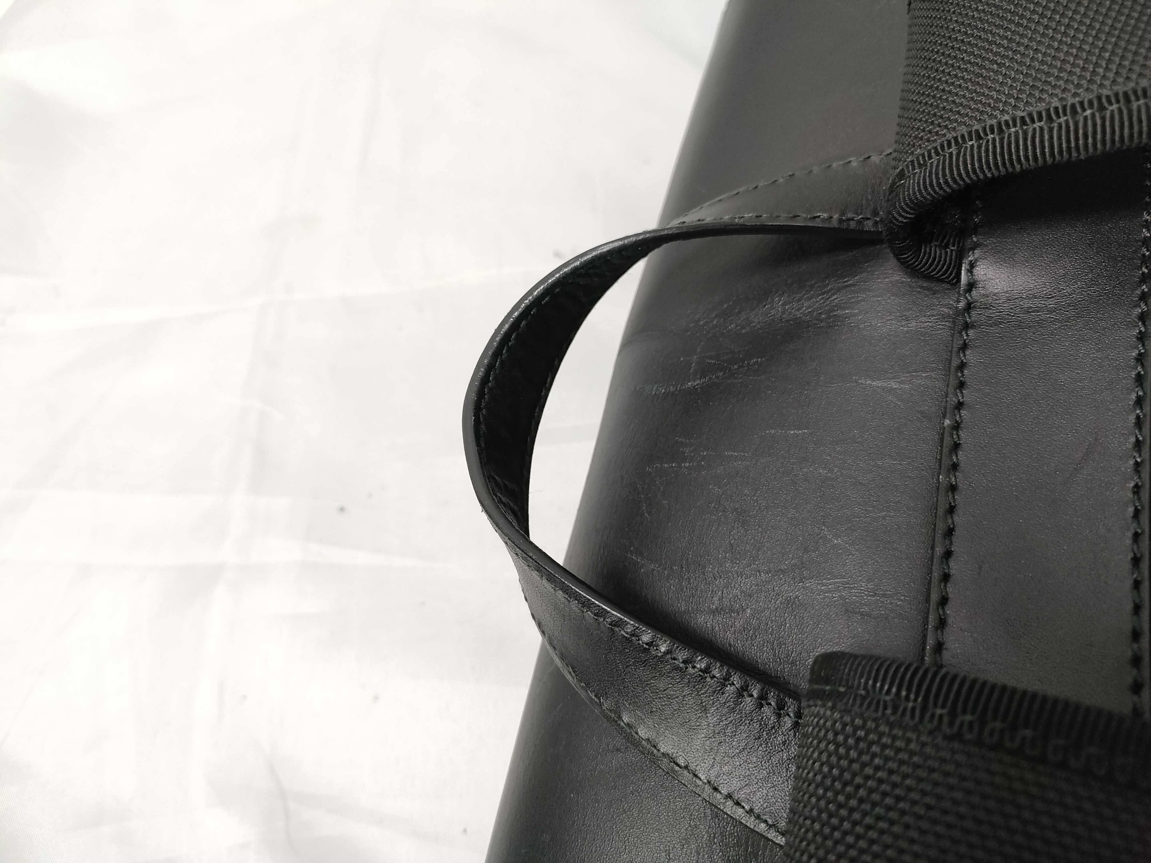 Gucci GG Supreme Monogram Buckle Backpack in Beige and Black