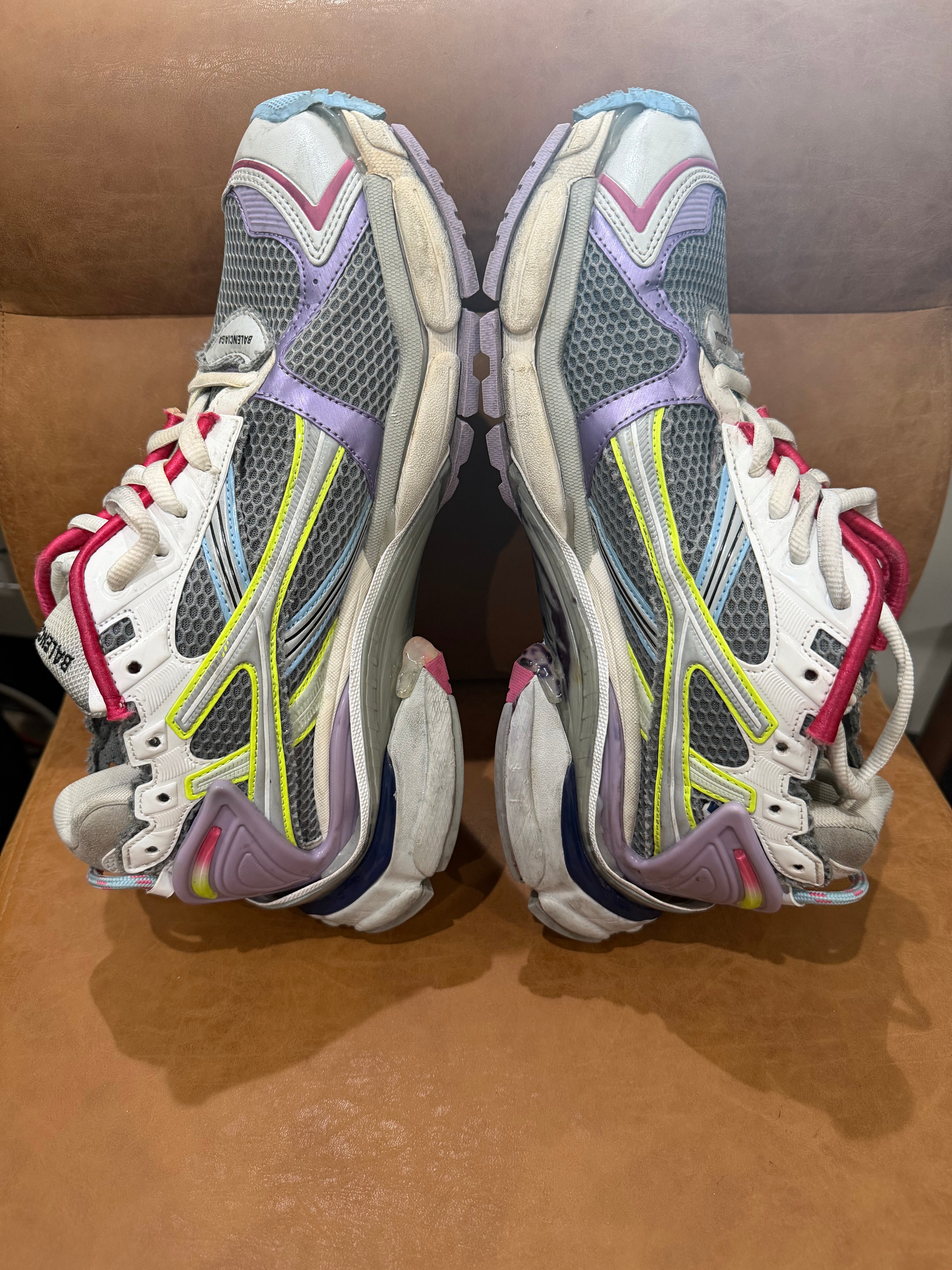 Balenciaga Runner Multicolor Mesh and Nylon Sneakers Size 44