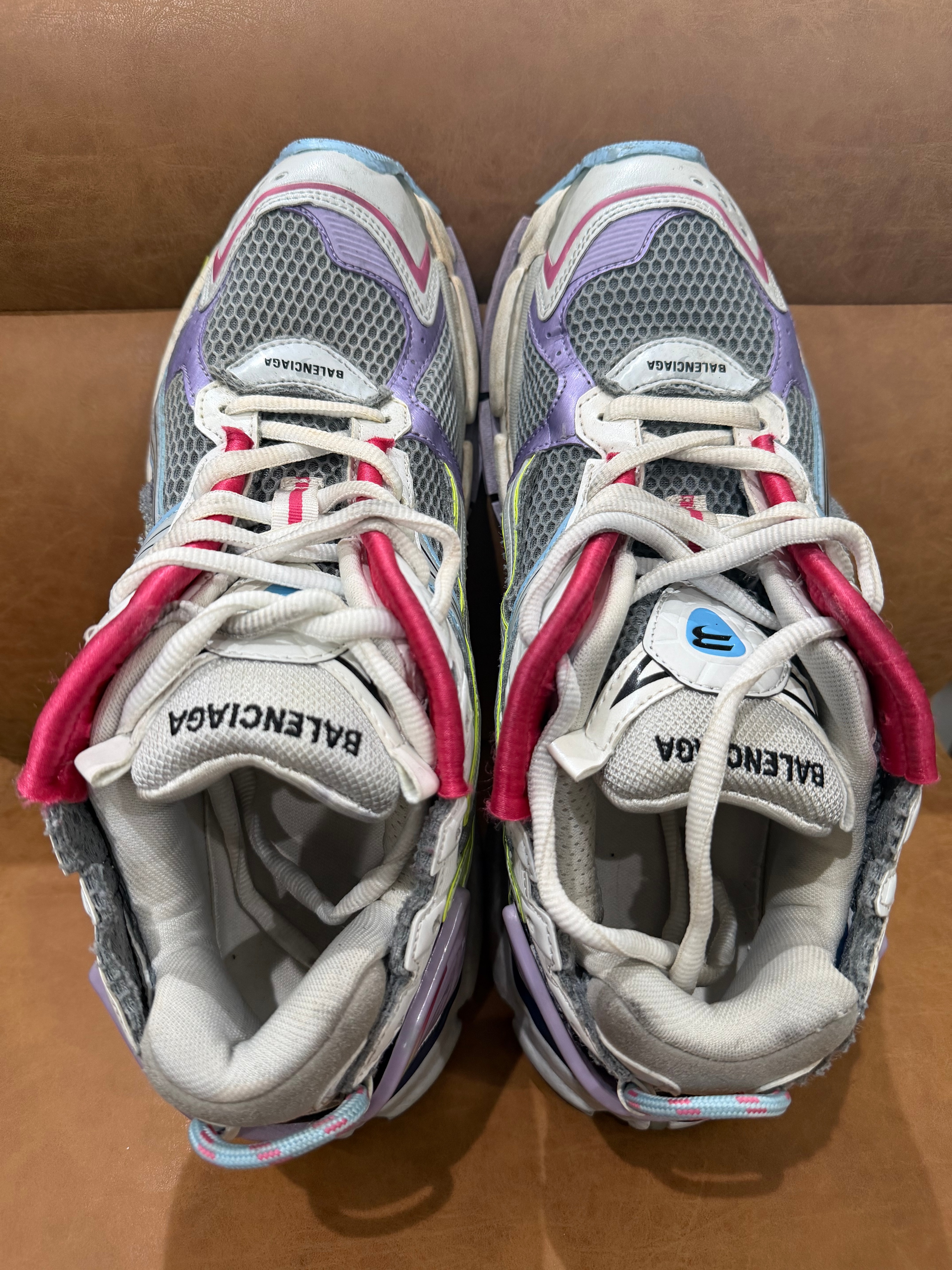Balenciaga Runner Multicolor Mesh and Nylon Sneakers Size 44