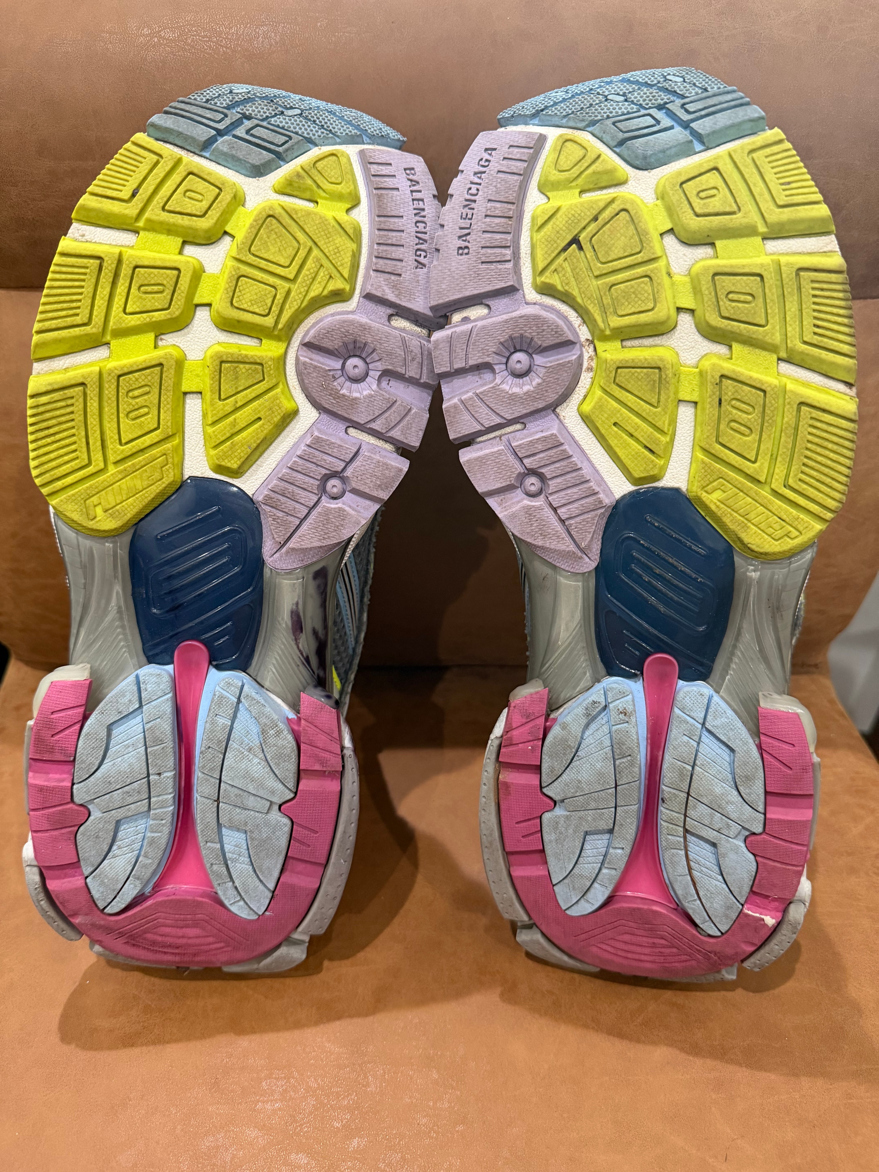Balenciaga Runner Multicolor Mesh and Nylon Sneakers Size 44