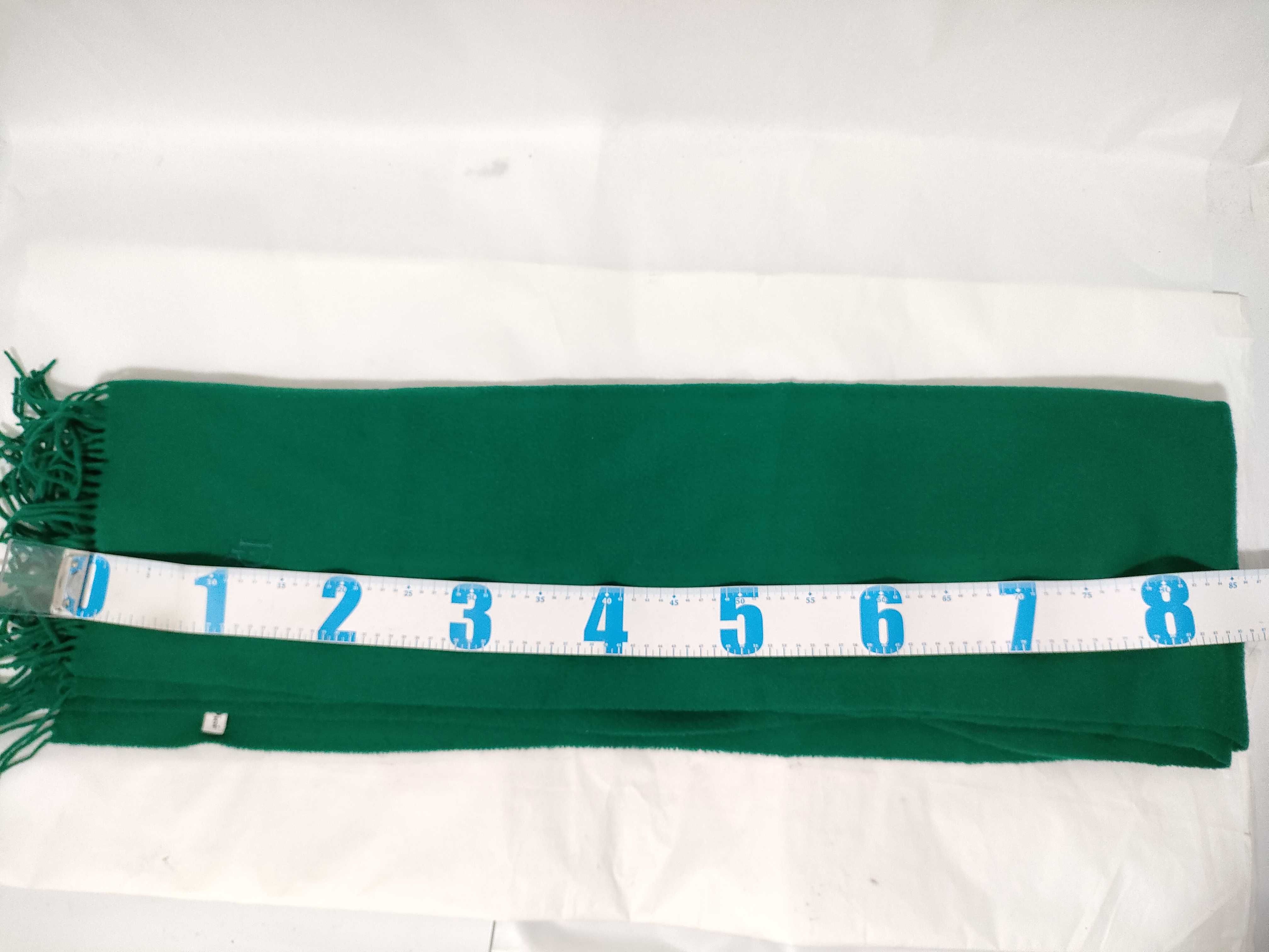Christian Dior Forest Green Wool Scarf with Monogram