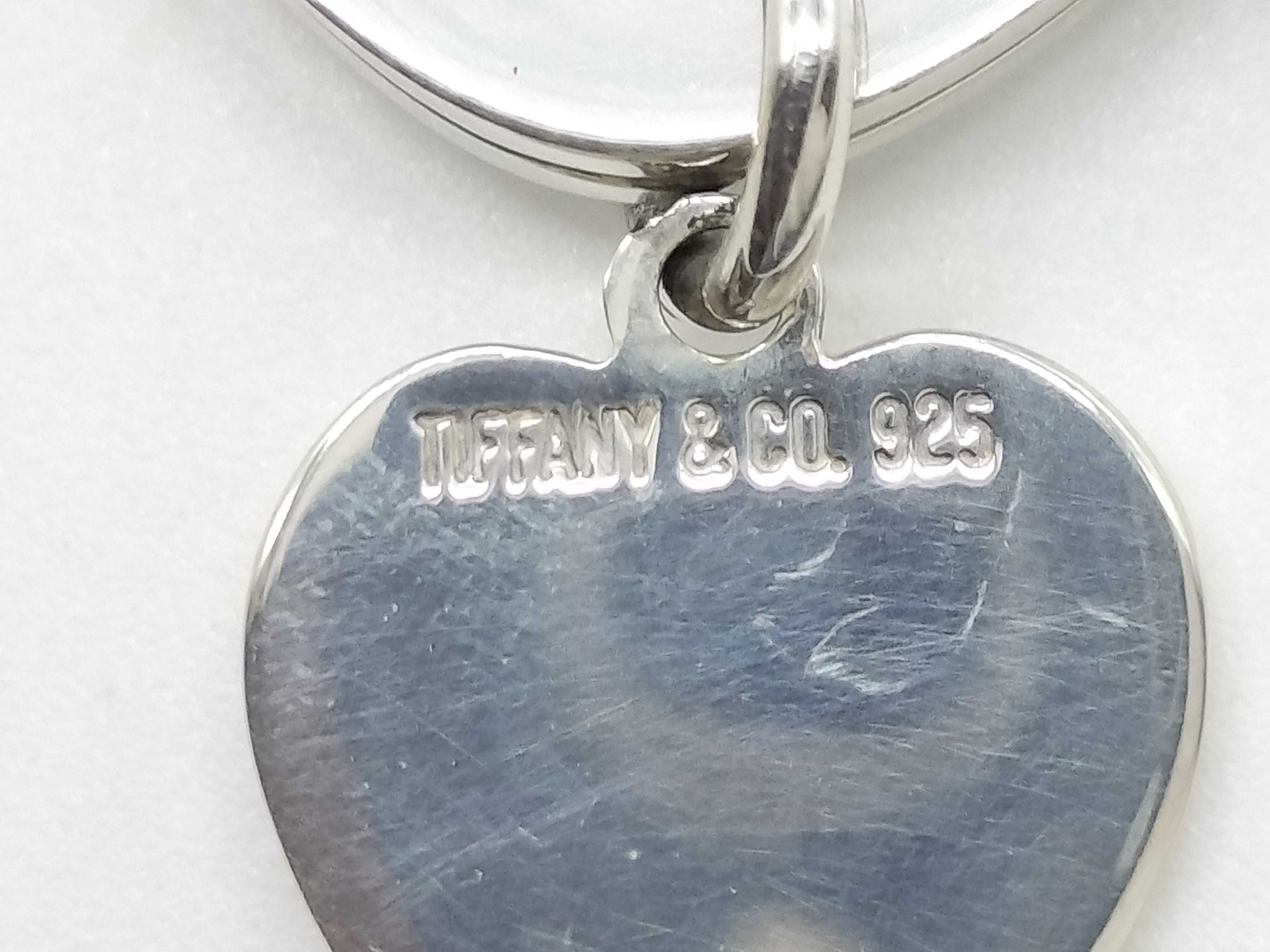 Tiffany and Co. Sterling Silver Heart Keyring with Box