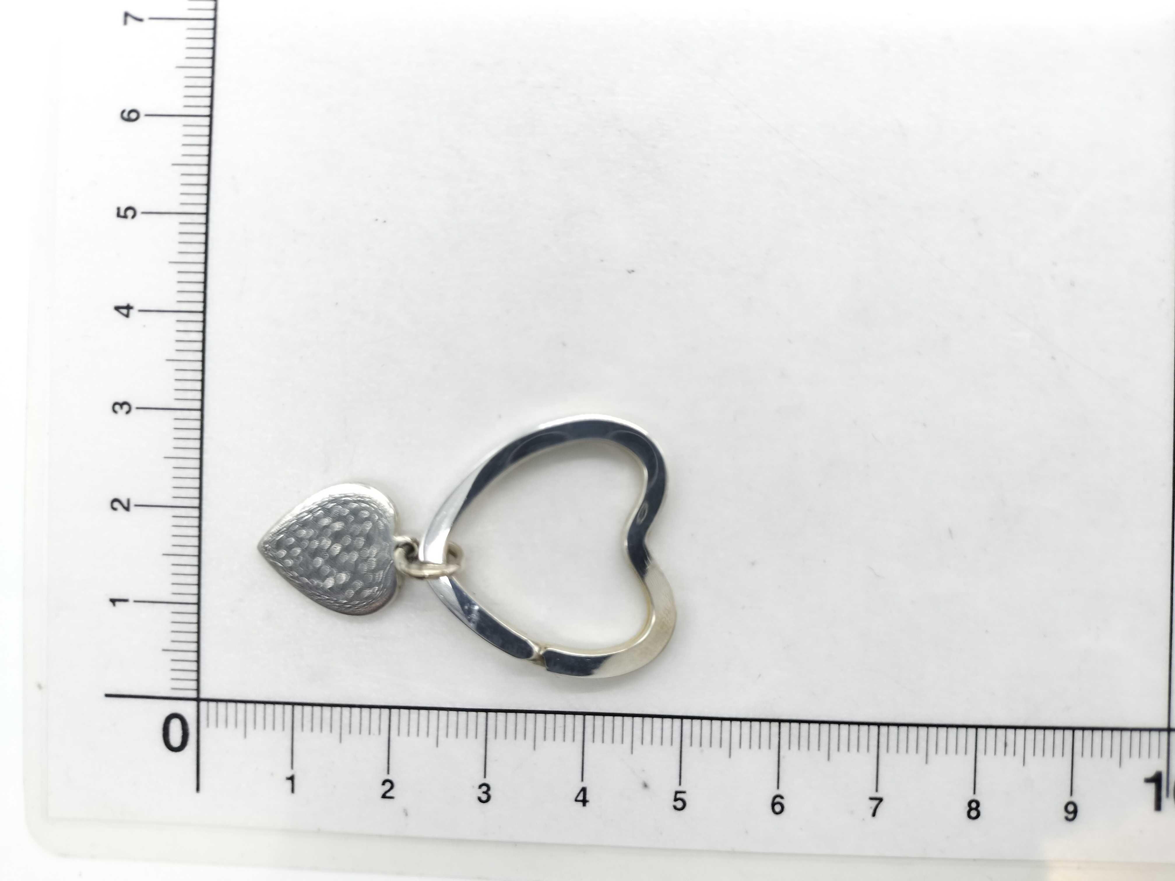 Tiffany and Co. Sterling Silver Heart Keyring with Box