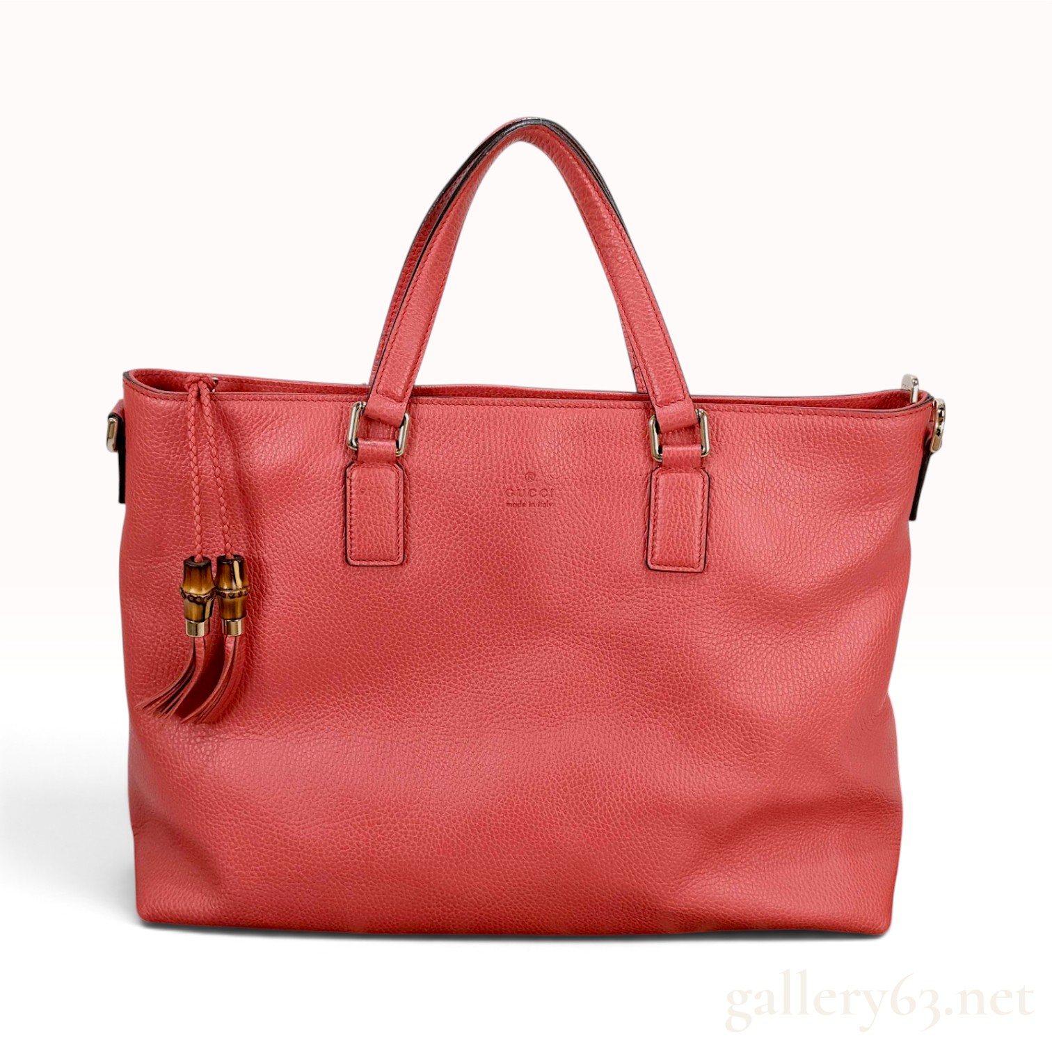 Gucci Bamboo Daily Leather Tote Bag