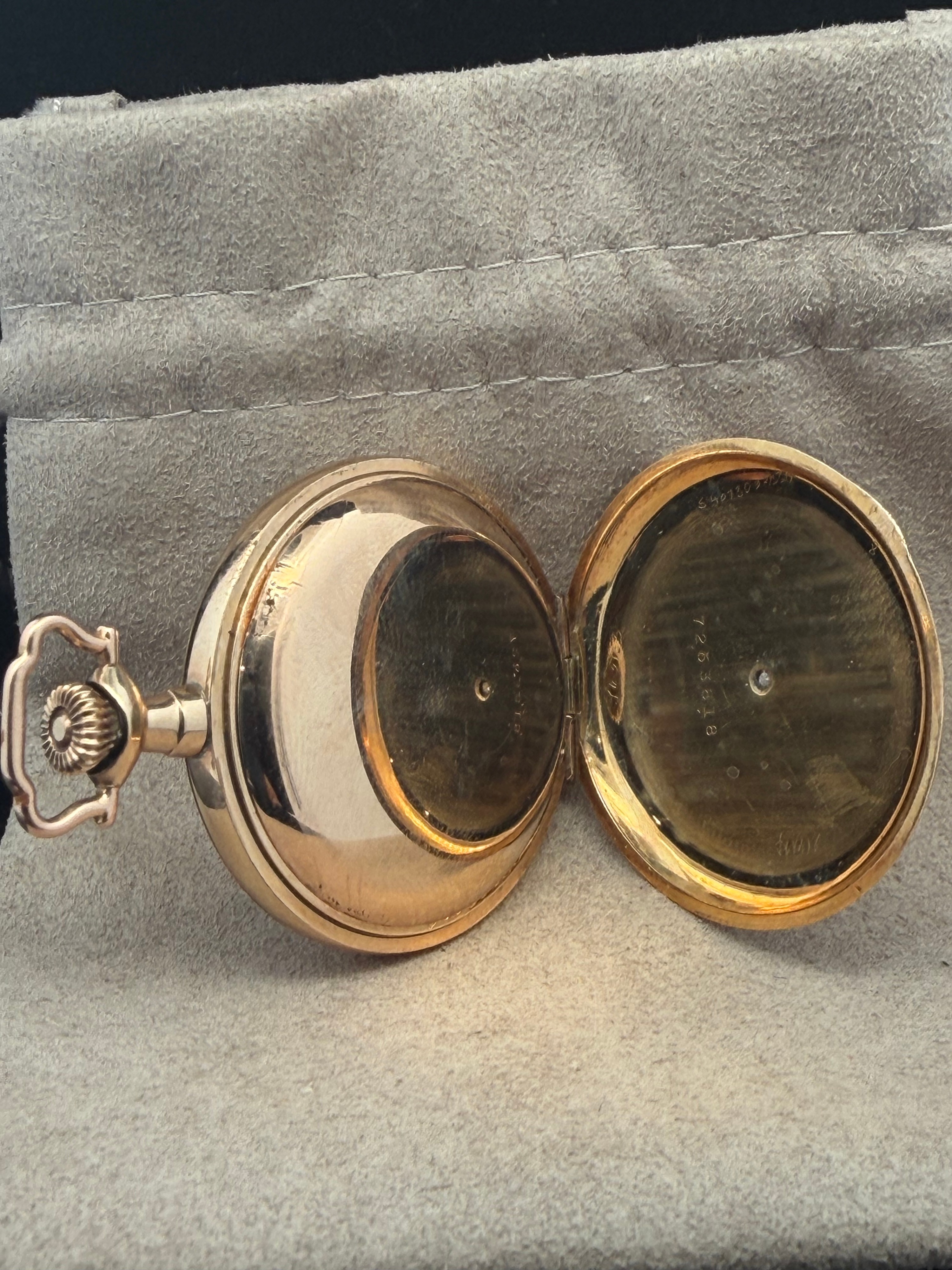 Vintage Elgin Multi-Color 14K Gold Filled Hunter Case Pocket Watch