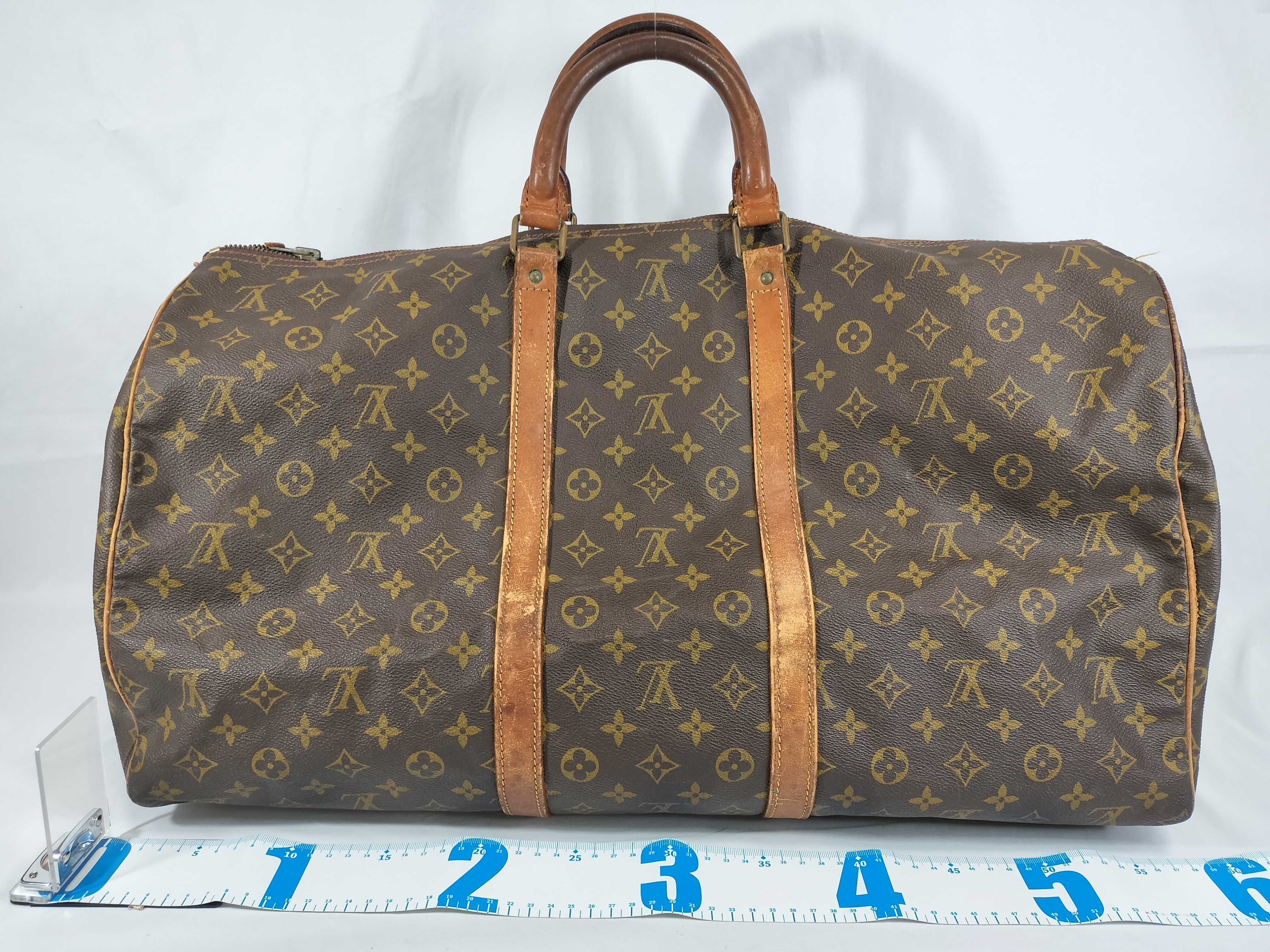 Vintage Louis Vuitton Monogram Keepall 55 Travel Bag